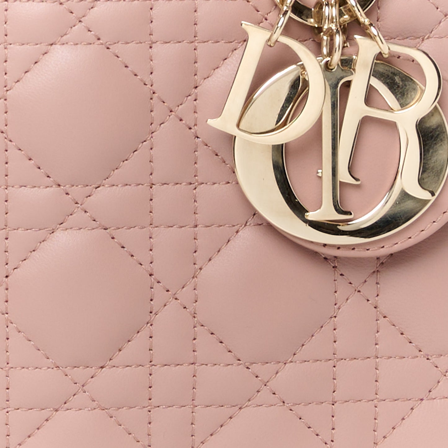 Lambskin Cannage Small My ABC Dior Lady Dior Blush
