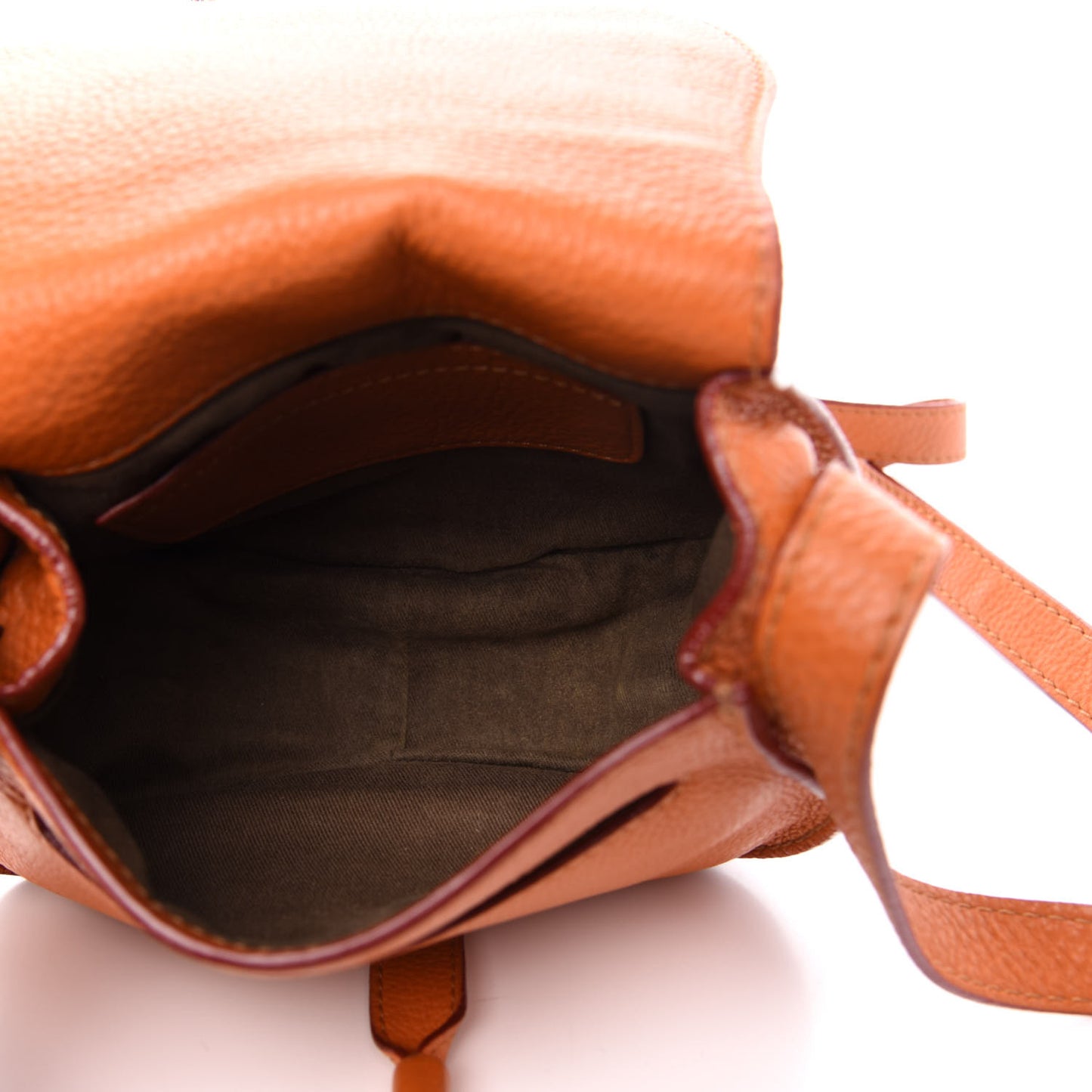 Calfskin Mini Marcie Round Crossbody Bag Orange