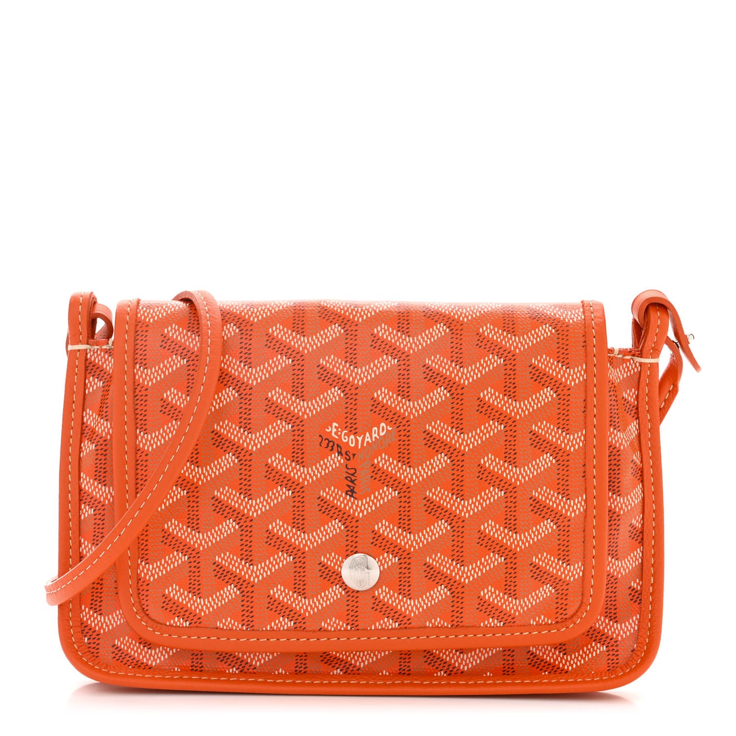 Goyardine Plumet Wallet Clutch Orange