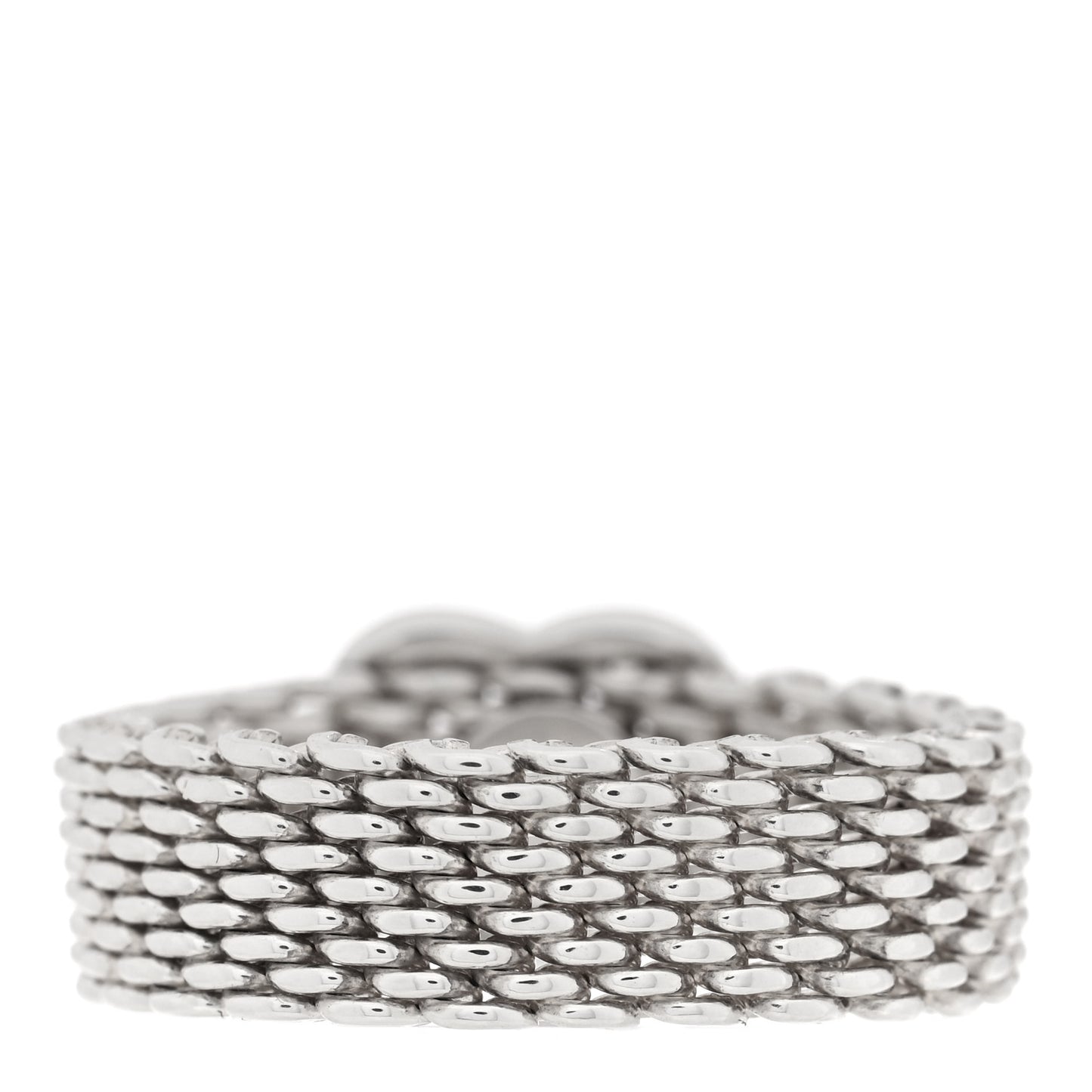 Sterling Silver Somerset Mesh Heart Ring 52 6