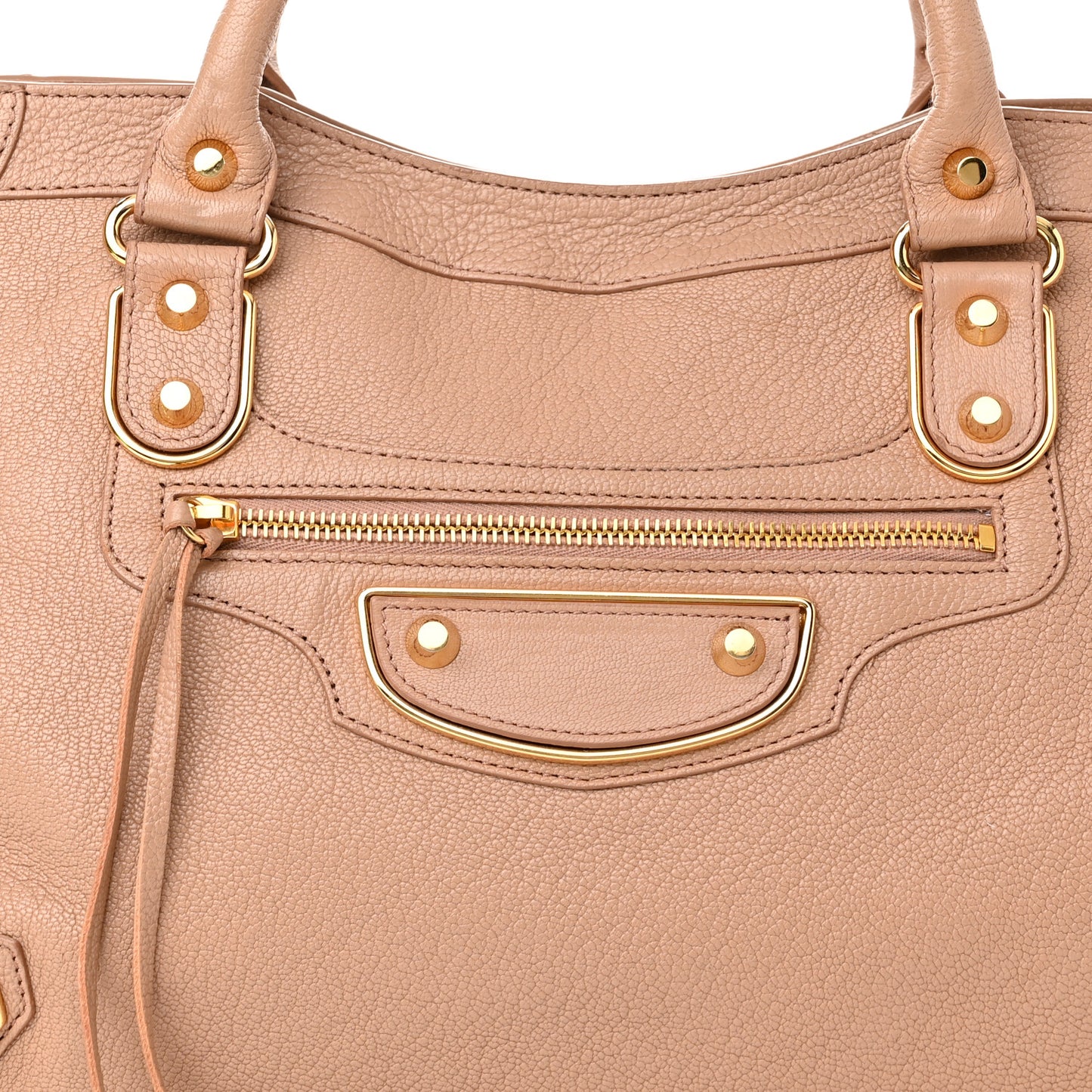 Chevre Gold Metallic Edge Hardware City Rose Des Sables