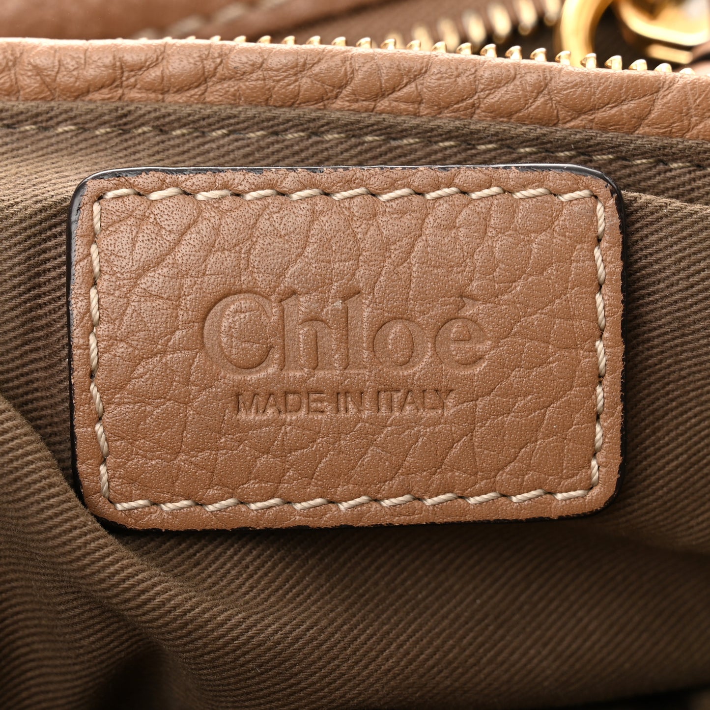 Calfskin Medium Marcie Satchel Light Tan
