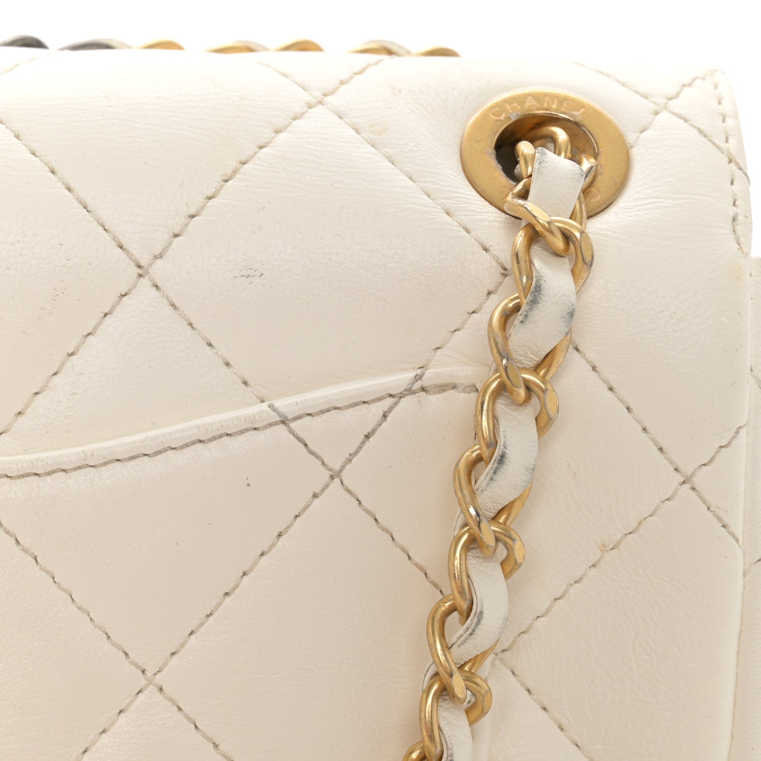 Chanel Lambskin Quilted Mini Coco Clips Flap White 12 of 12
