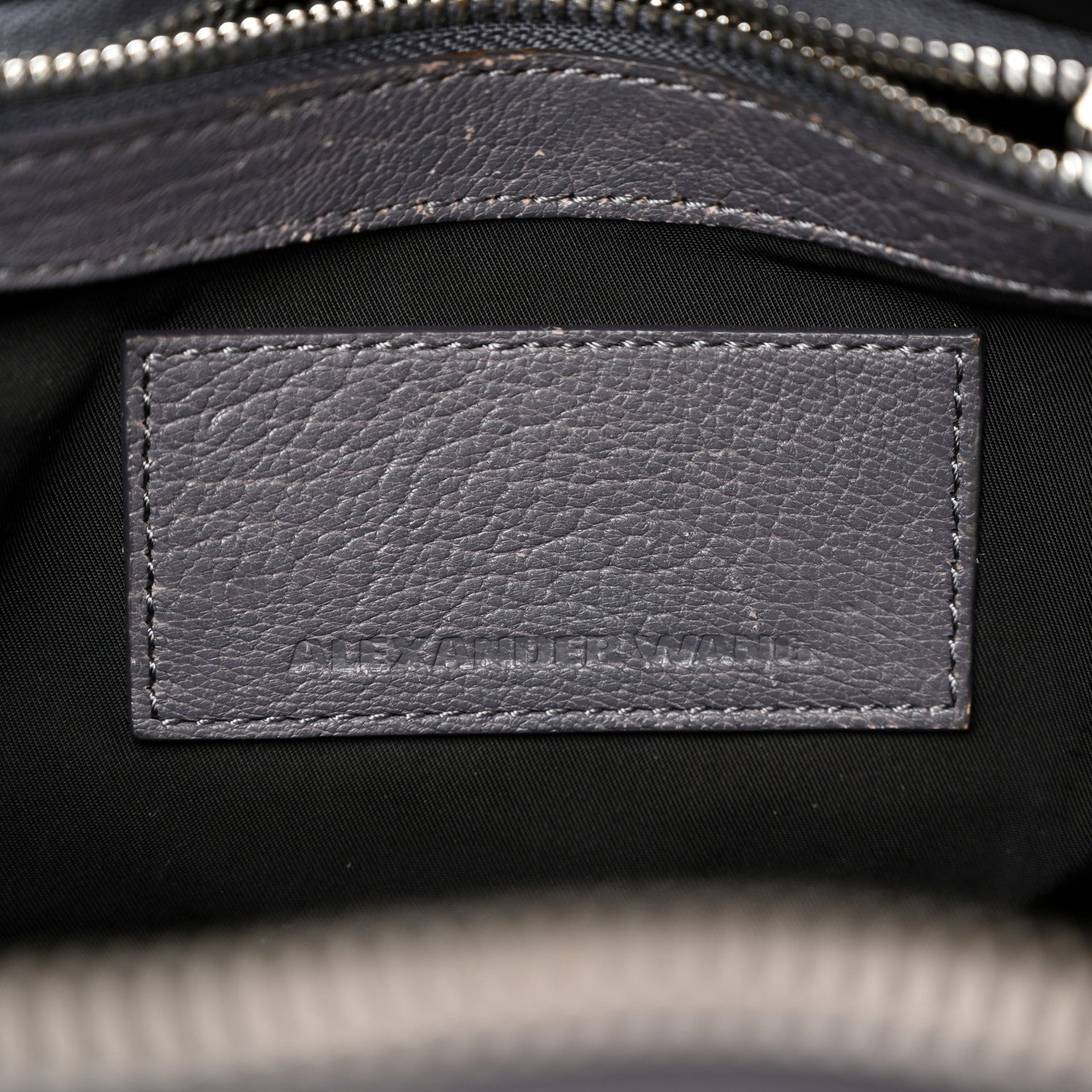 Alexander Wang Pebbled Lambskin Rockie Tundra Antique Silver Hardware 6 of 9