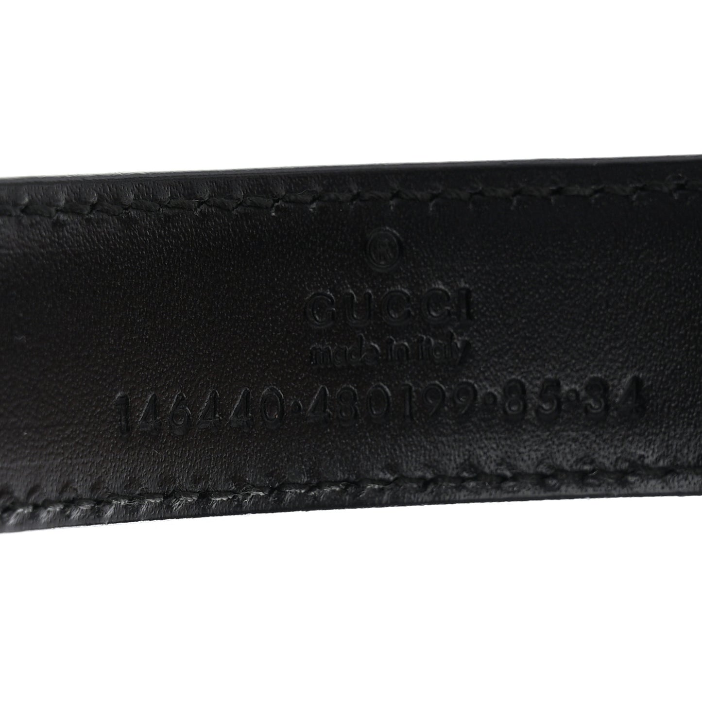 Calfskin Hinge 20mm Belt 85 34 Black