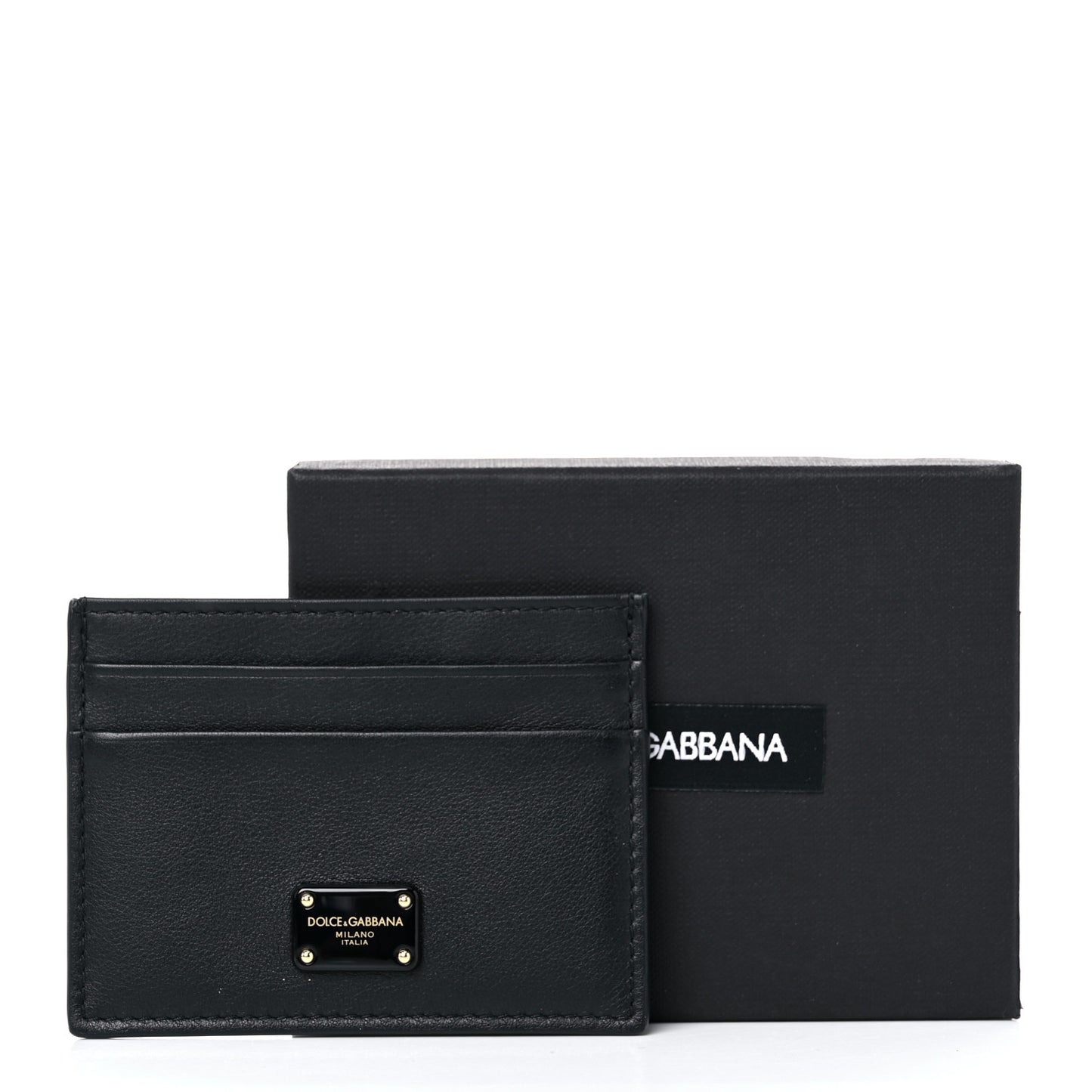 Calfskin Card Holder Black