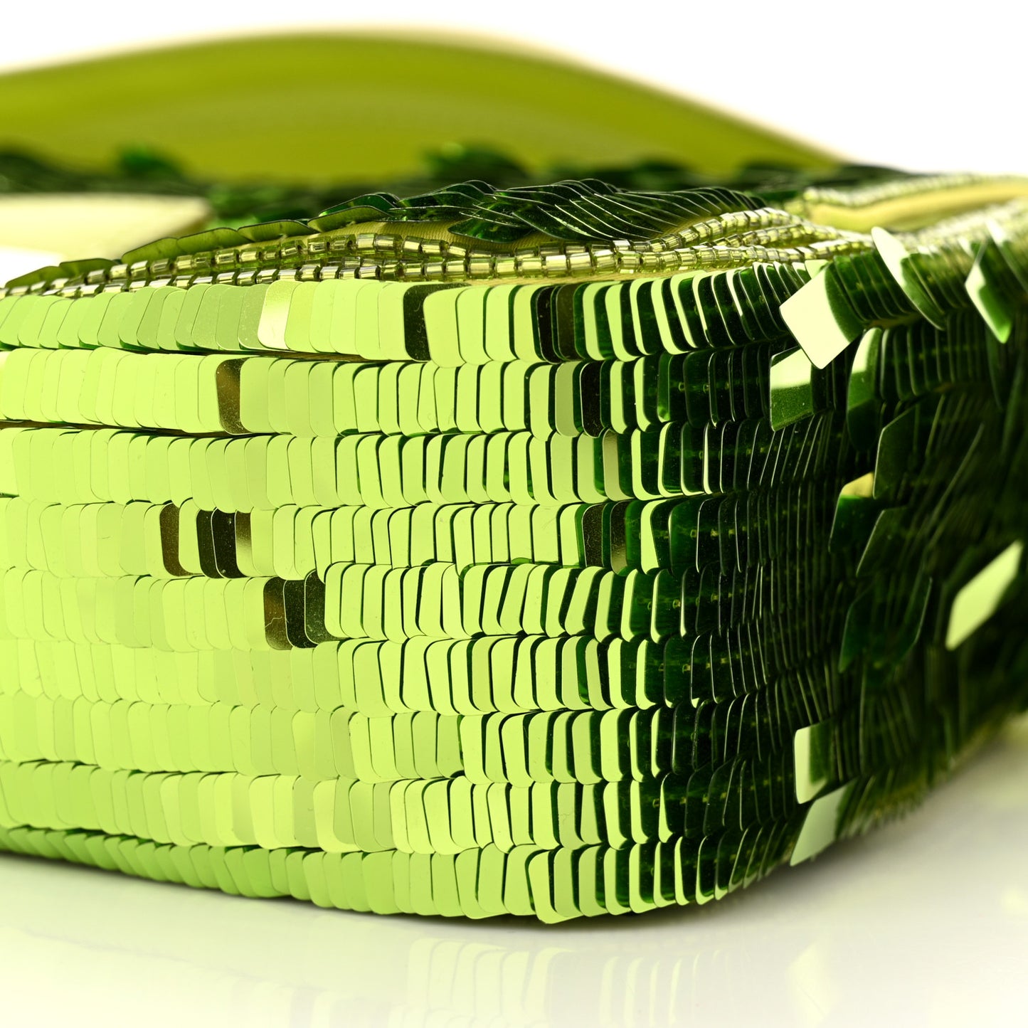 Sequin Paillettes Vitello Grace Sex and the City Baguette Wasabi