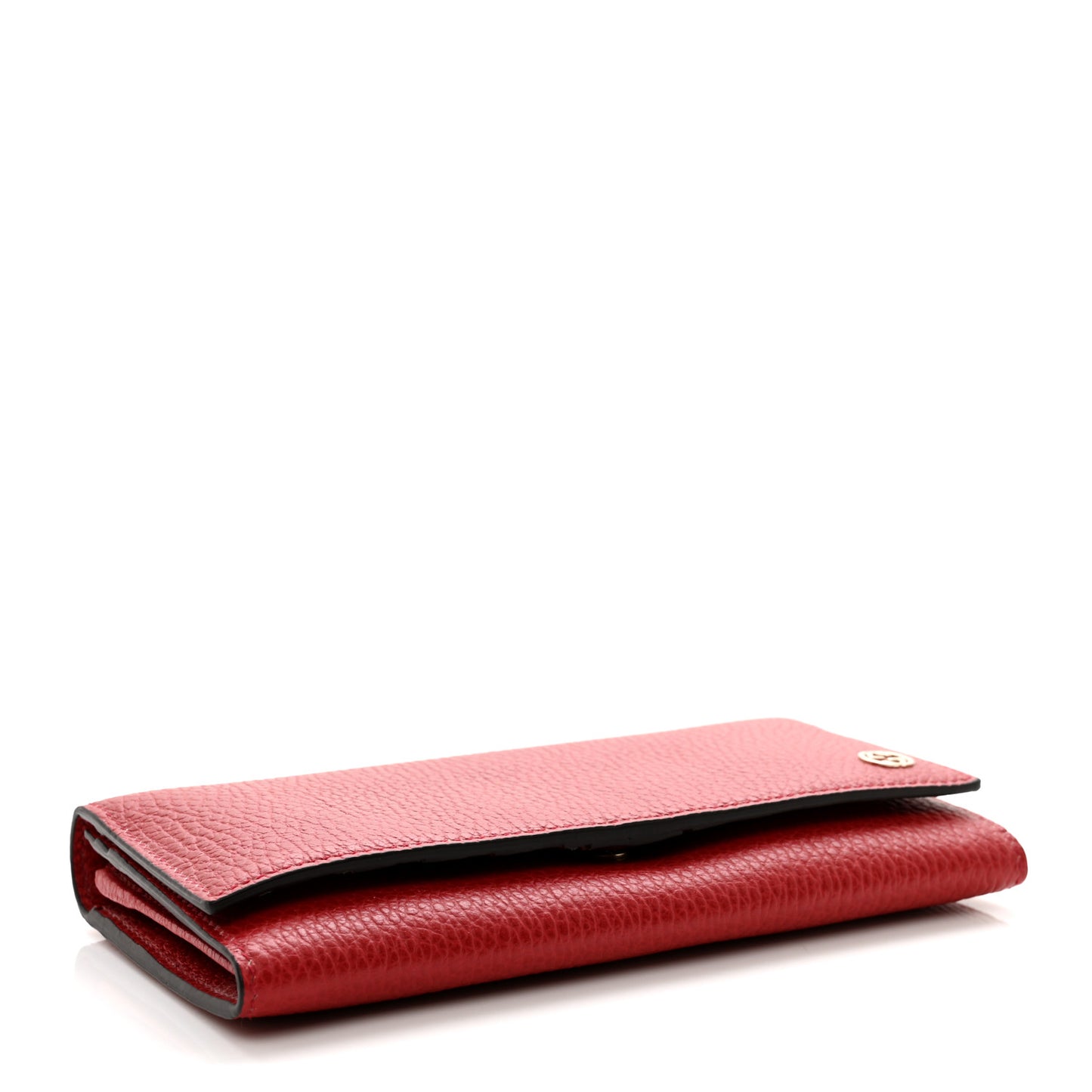 Pebbled Calfskin Interlocking G Continental Wallet Red