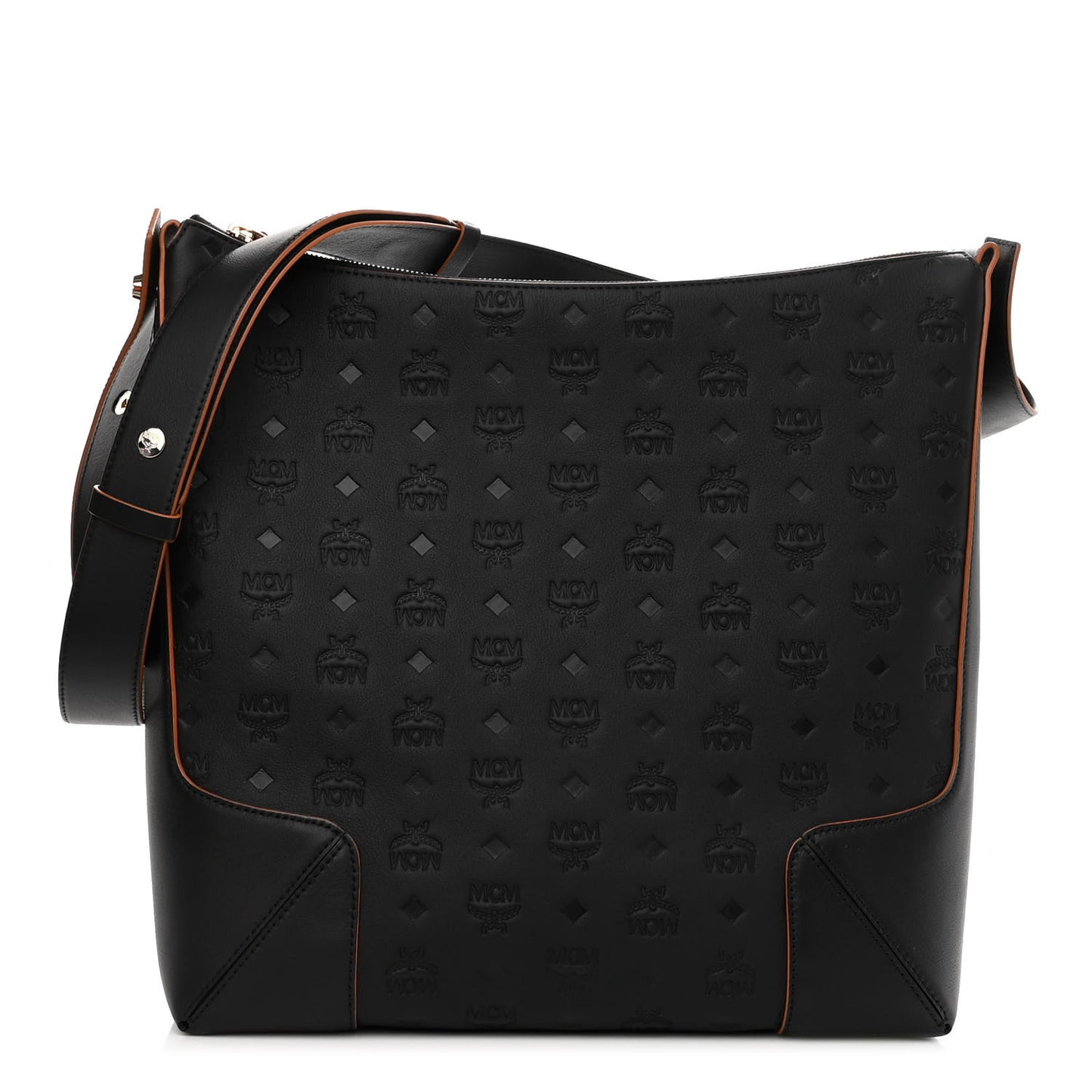 Calfskin Ottomar Monogram Large Klara Hobo Black