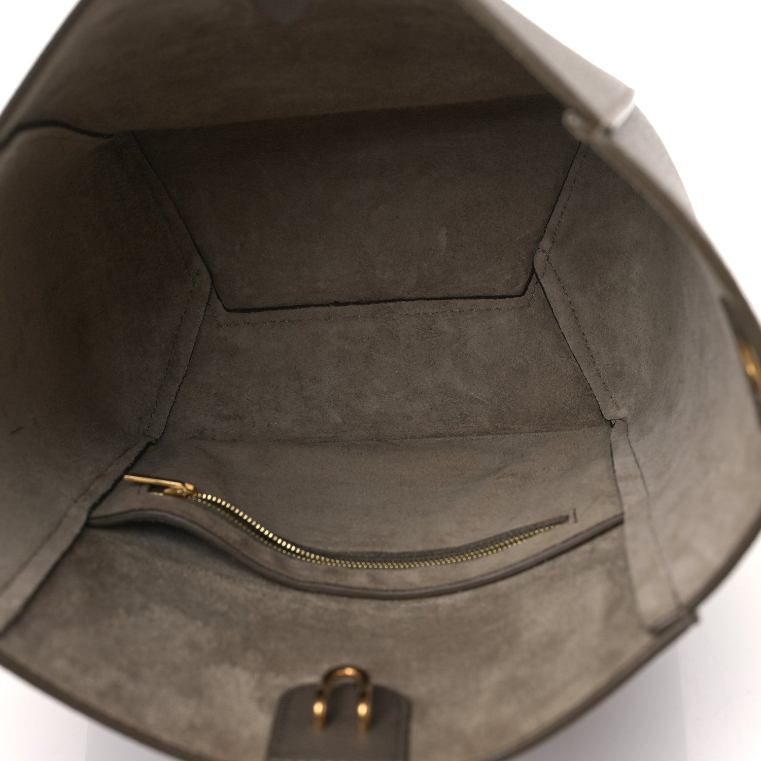 Celine Soft Grained Calfskin Small Sangle Bucket Bag Taupe 5 of 9