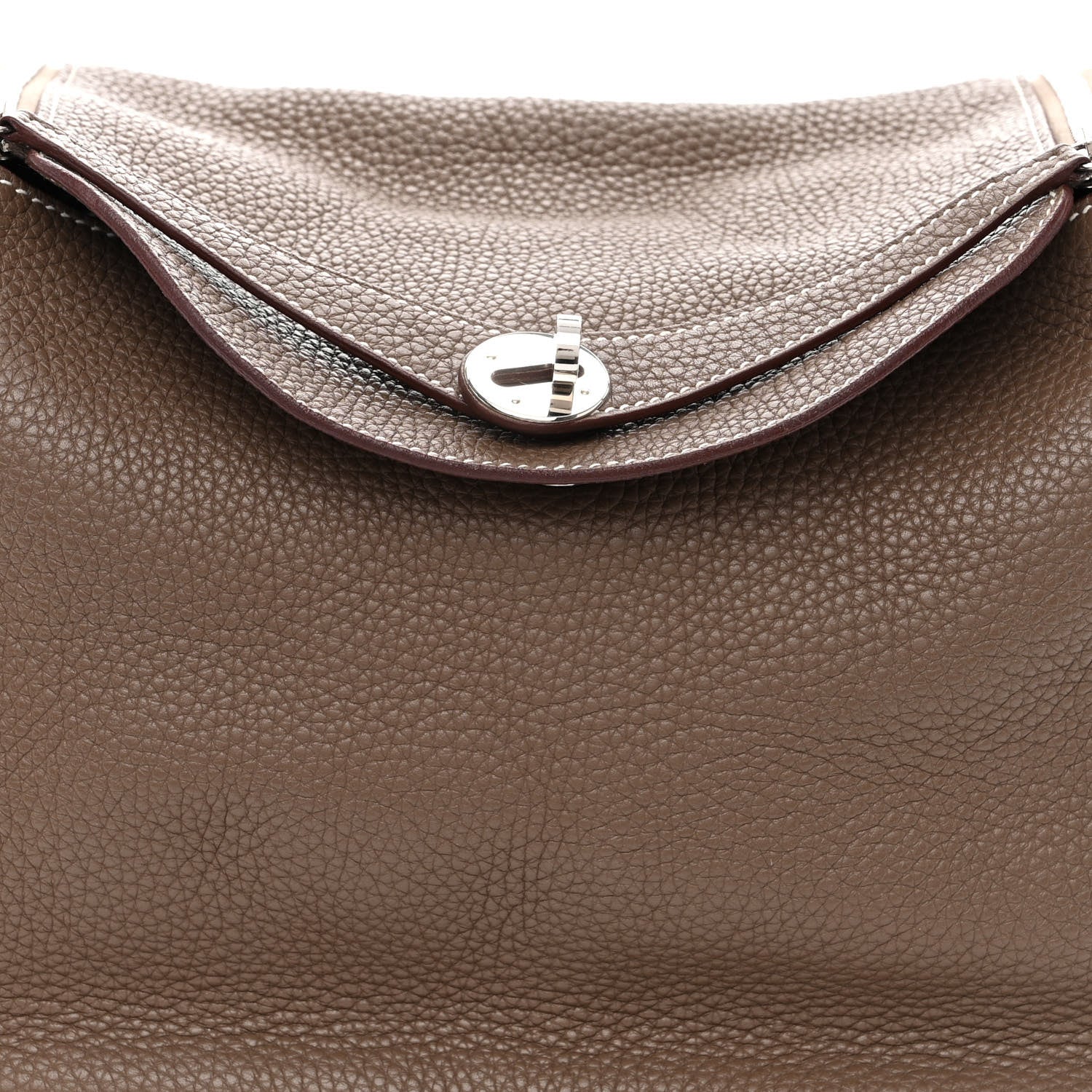 Hermes Taurillon Clemence Lindy 30 Etoupe 9 of 11