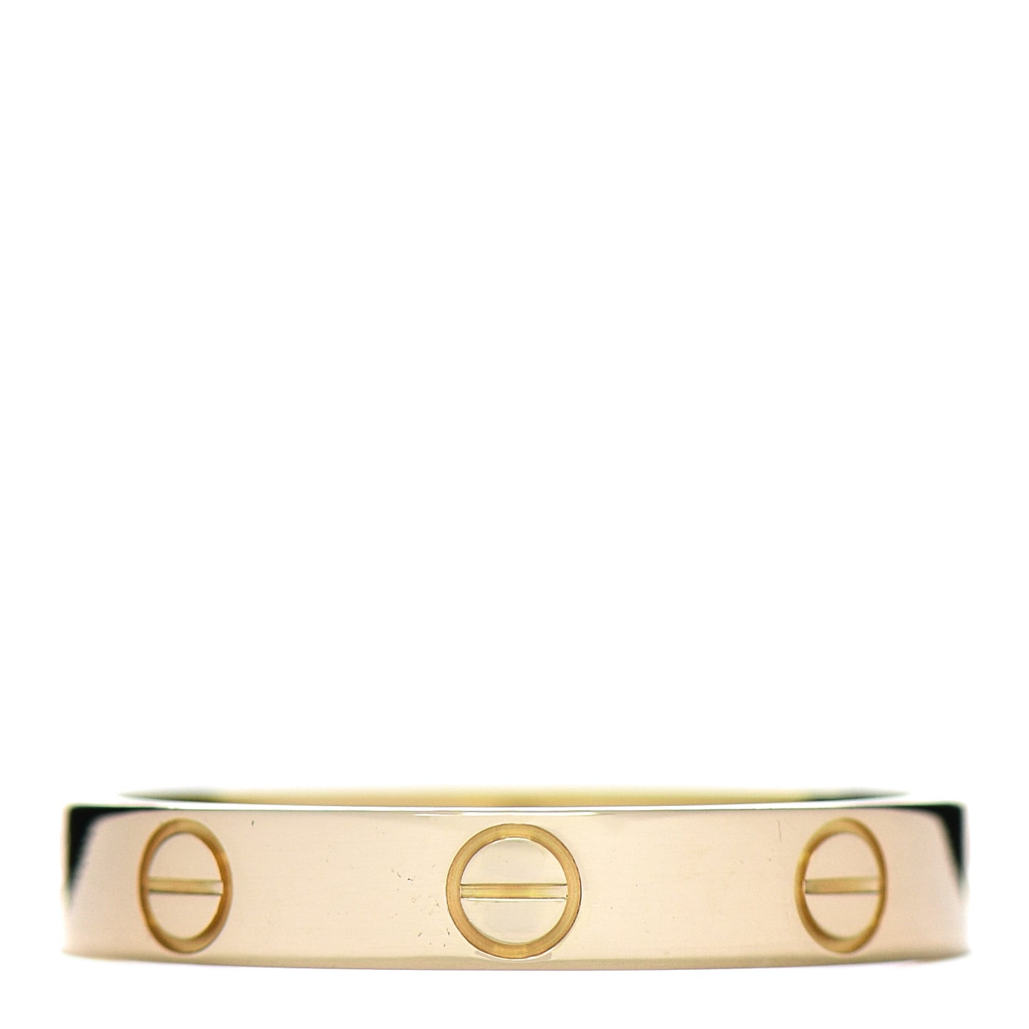 18K Yellow Gold 3.5mm LOVE Wedding Band Ring 56 7.5
