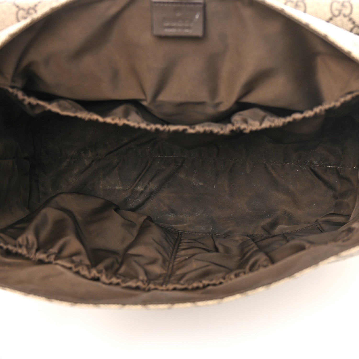 Gucci GG Plus Monogram Messenger Diaper Bag Dark Brown 6 of 14