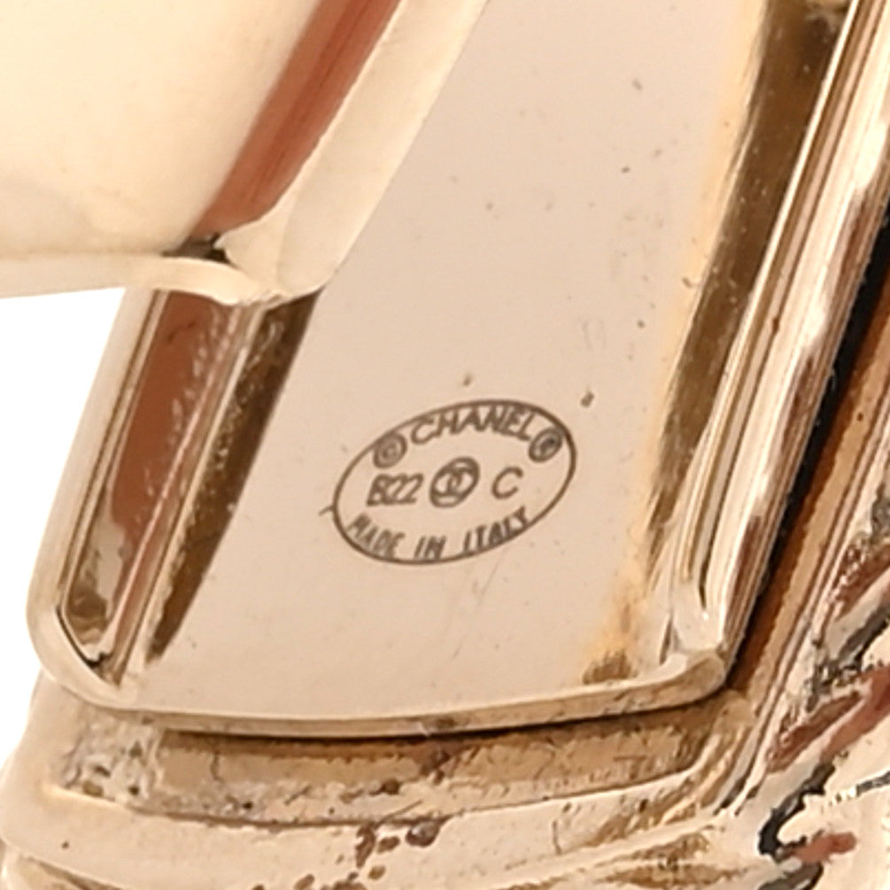 Metal Crystal Pearl CC Hair Clip Gold Pearly White