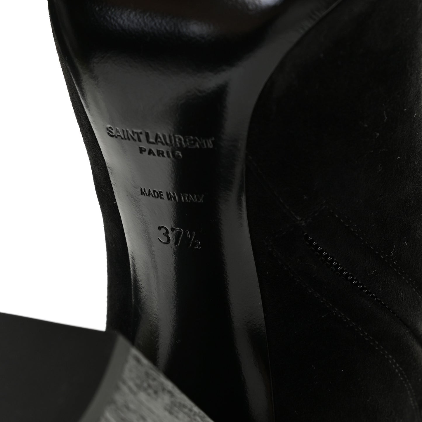Suede Joplin Buckle 105 Booties 37.5 Black
