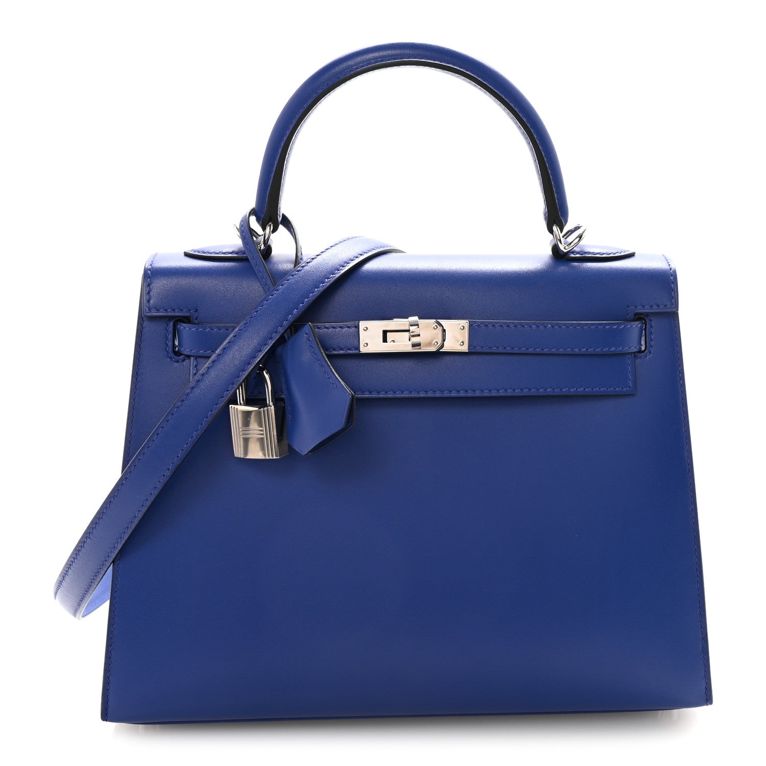 Hermes Box Kelly Sellier 25 Bleu Electrique 1872487 – FASHIONPHILE