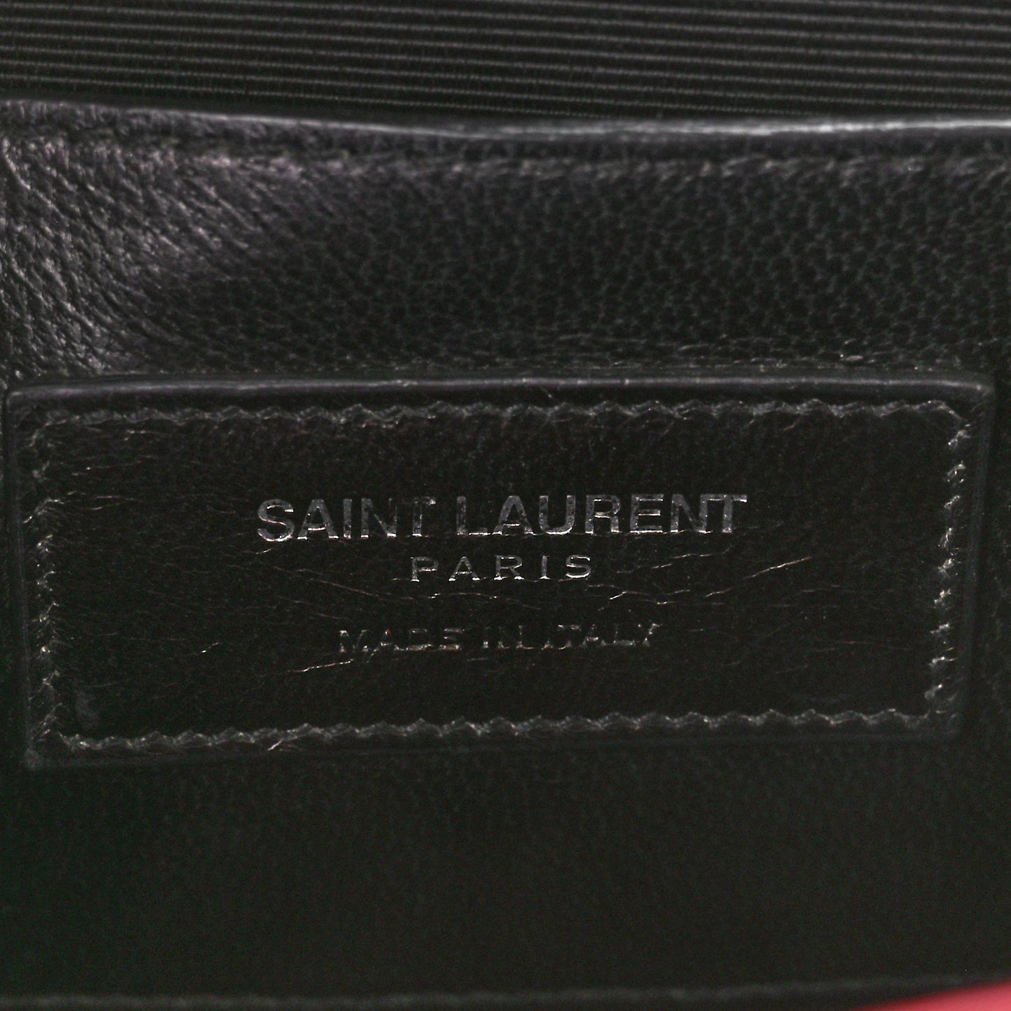 Calfskin Crocodile Embossed Medium Classic Monogram Kate Tassel Satchel New Red