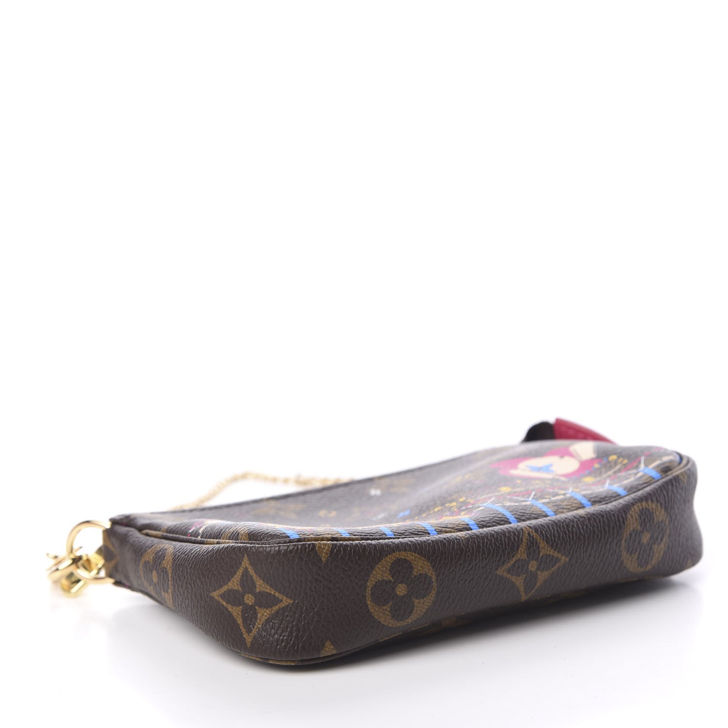 Louis Vuitton Monogram 2020 Christmas Animation Roller Coaster Mini Pochette Accessories Pivoine 3 of 6