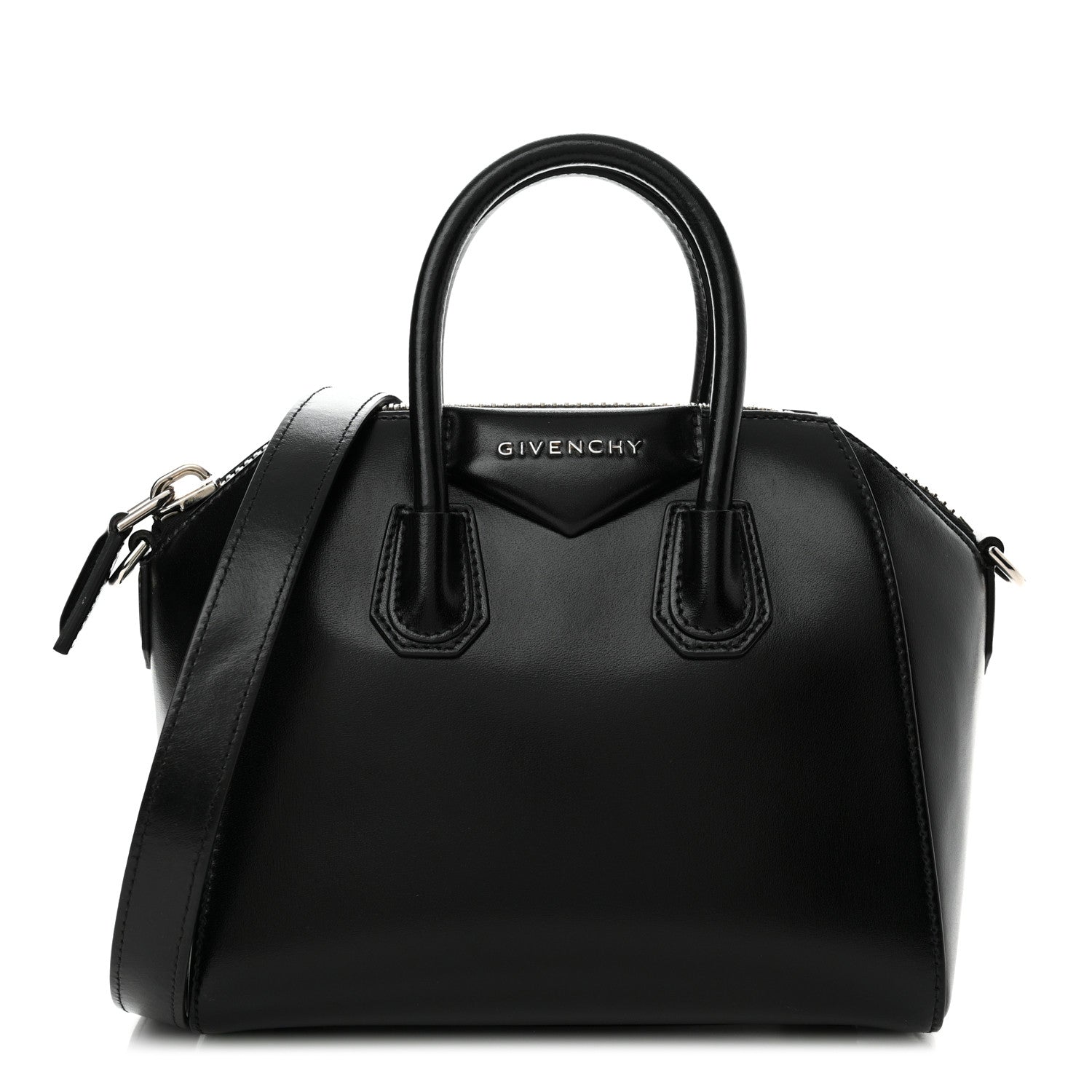 Givenchy Shiny Lord Calfskin Mini Antigona Black 1 of 15