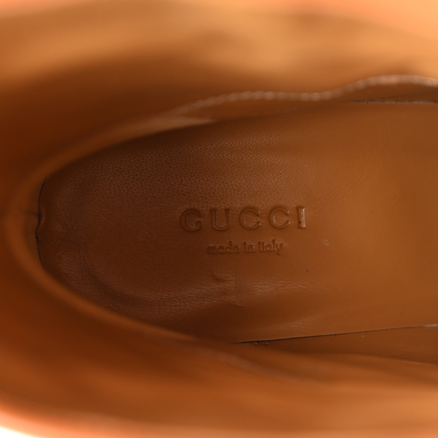 Gucci Calfskin Horsebit Elizabeth Ankle Boots 39.5 Cognac 7 of 12