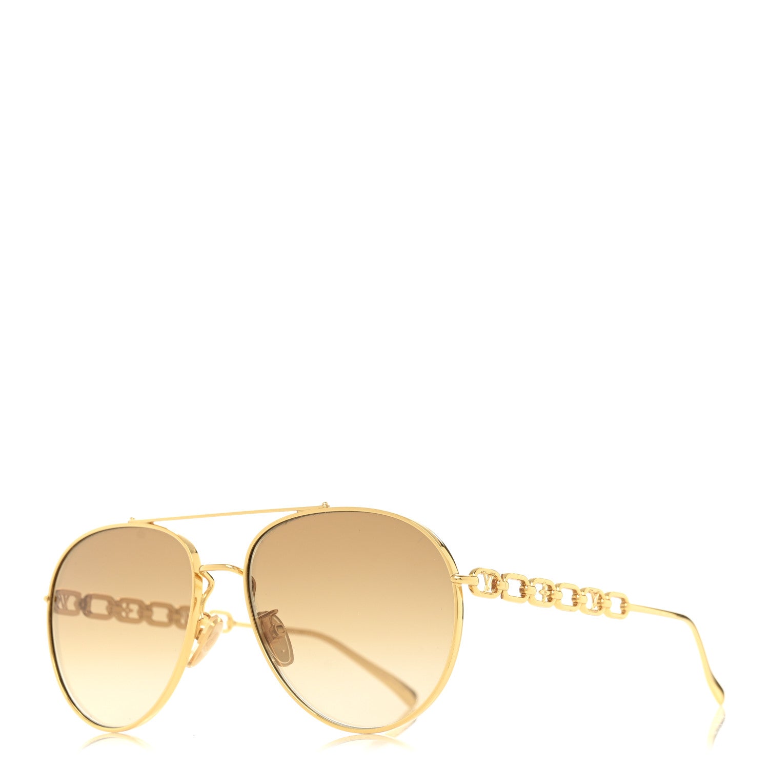 えびフィレオ食べたい 　Louis Vuitton キャップ ゴールド Louis Vuitton Metal My LV Chain Pilot Sunglasses Z1539E Gold