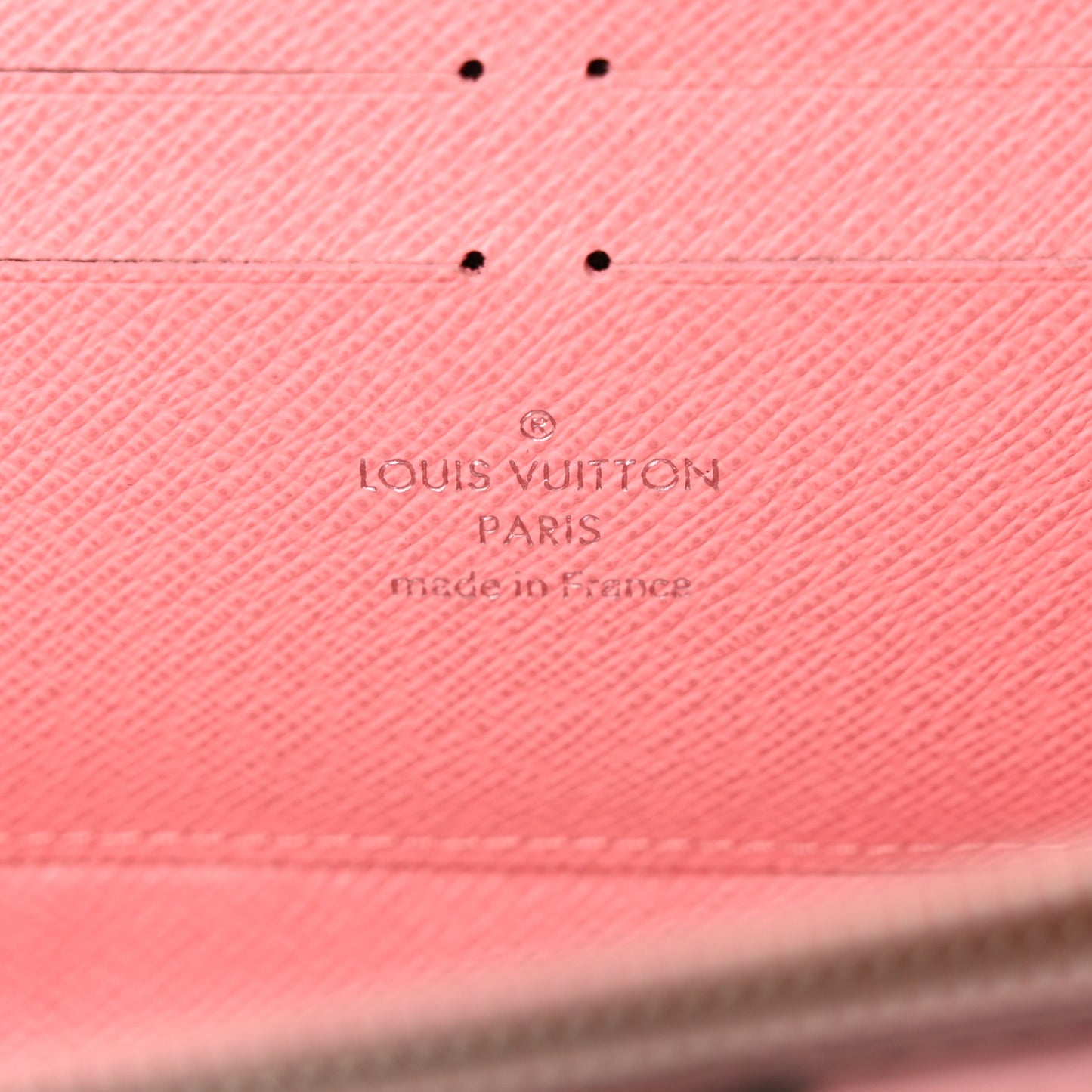 Epi Chain Flower Print Twist Chain Wallet Pink