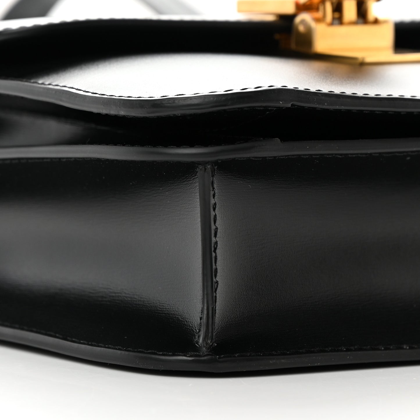 Box Calfskin Teen Classic Box Flap Bag Black