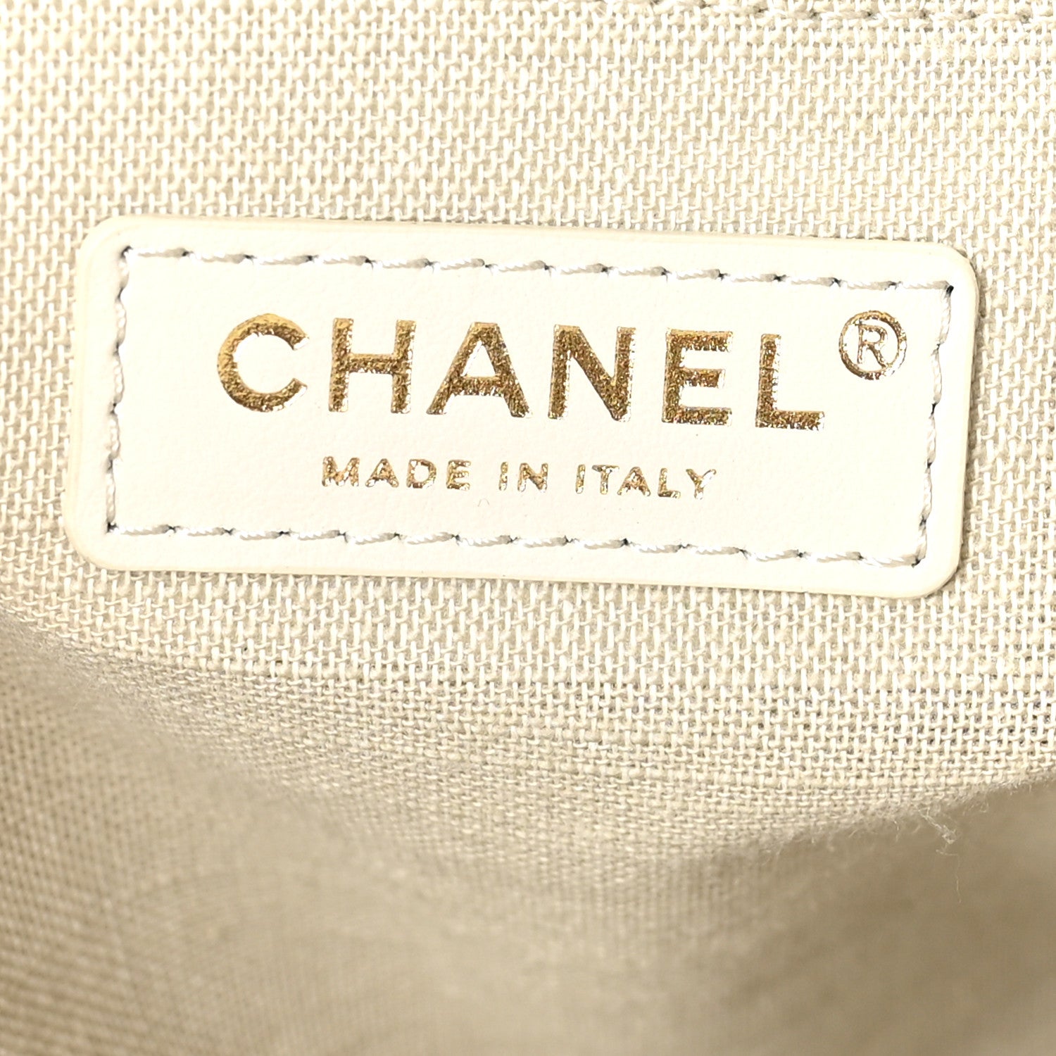 Chanel Cotton Medium Deauville Tote White 7 of 11