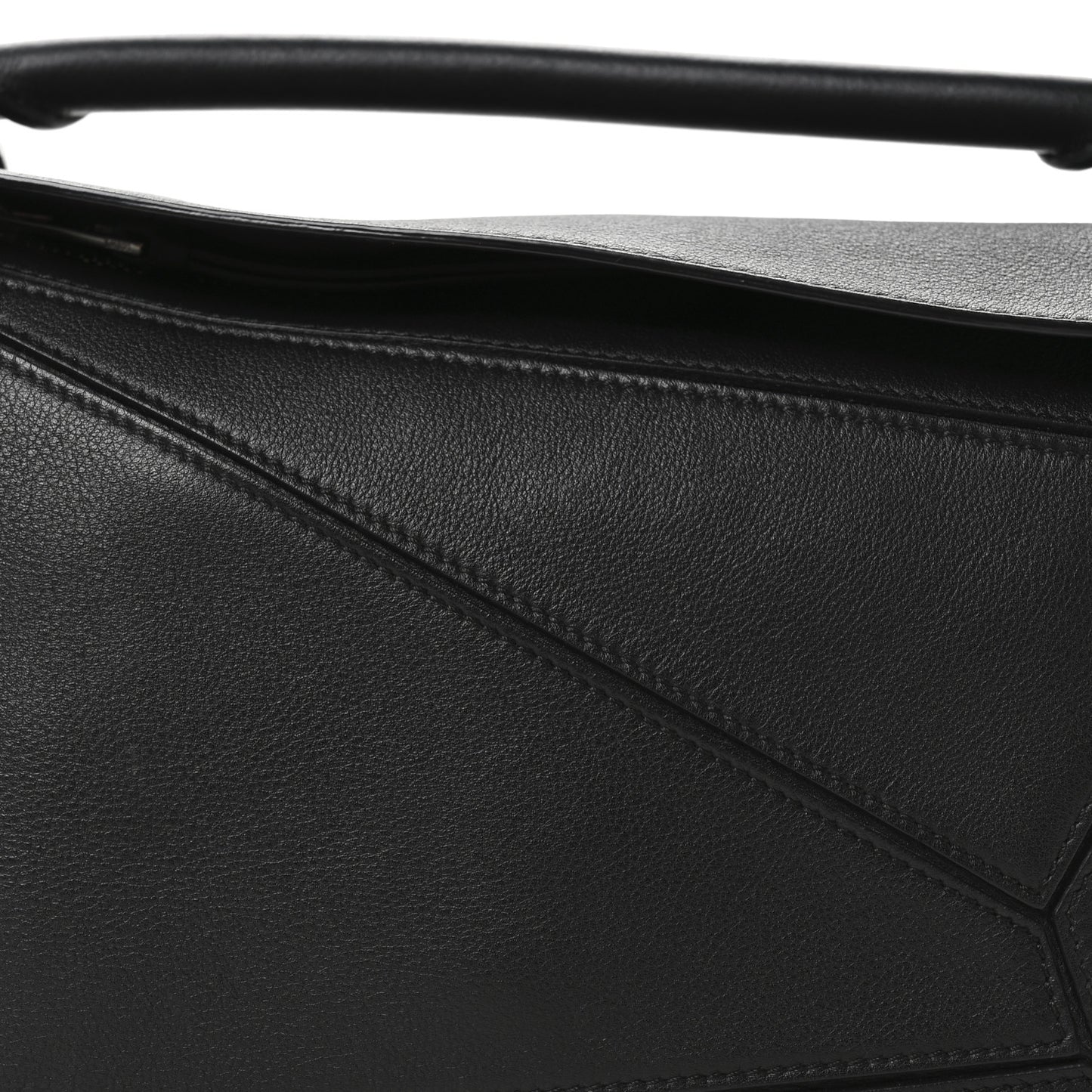 Calfskin Small Puzzle Bag Black