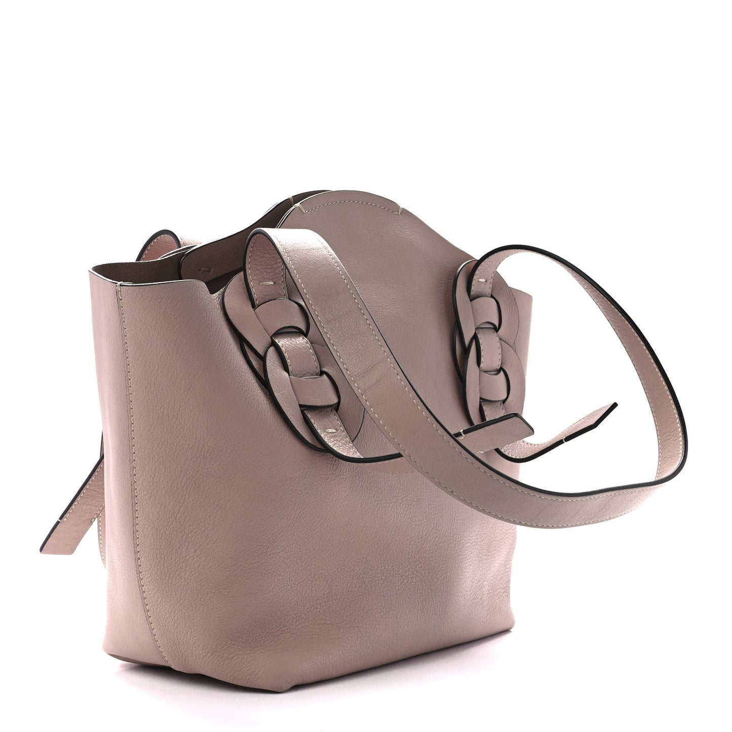 Small Grain Smooth Calfskin Medium Darryl Tote Cement Pink