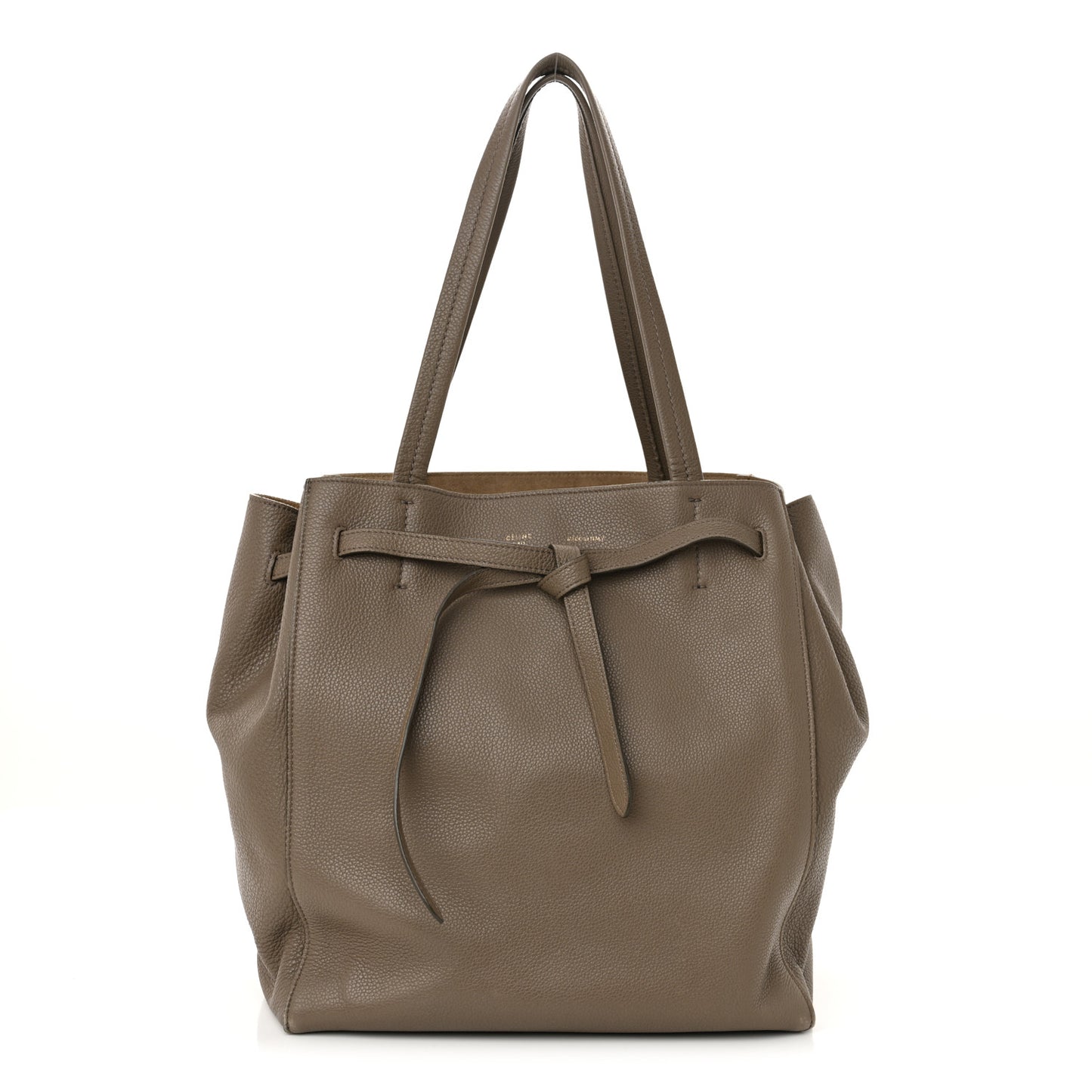 Soft Grained Calfskin Small Belt Cabas Phantom Taupe