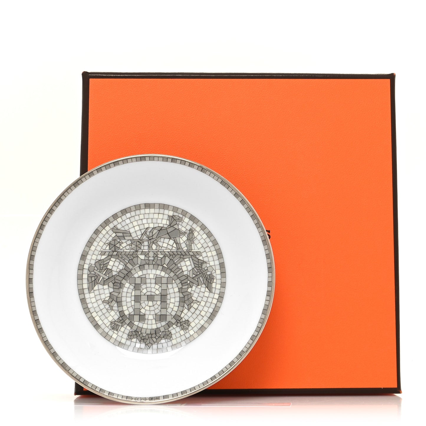 Porcelain Mosaique au 24 Soy Dish Platine