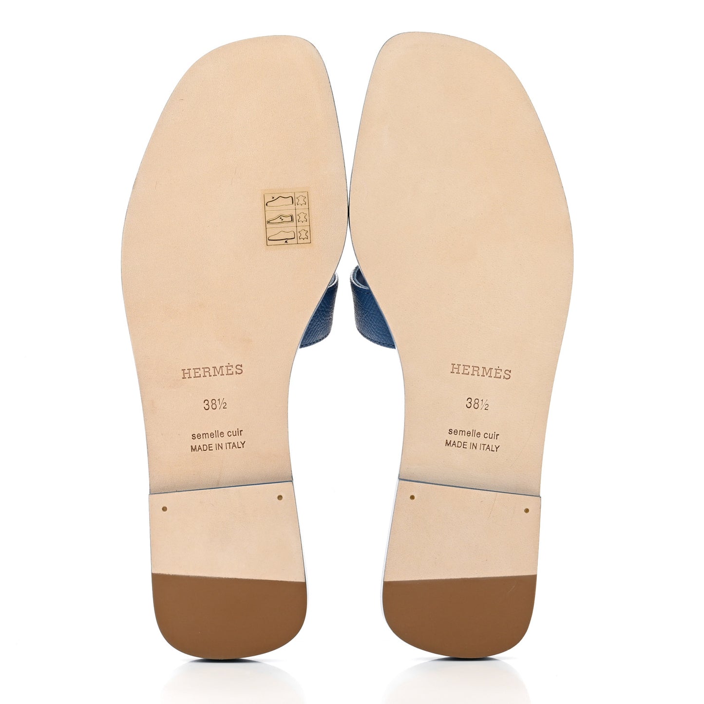 Epsom Oran Sandals 38.5 Bleu Bleuet