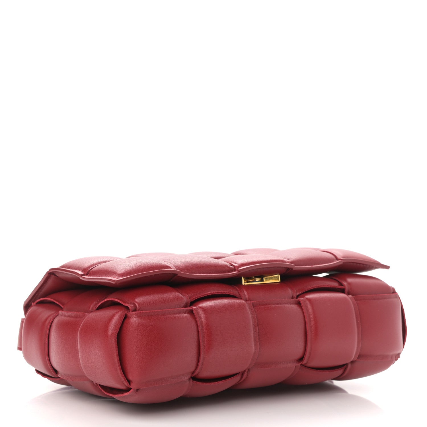 Bottega Veneta Nappa Maxi Intreccio Padded Cassette Crossbody Bag Dark Red 4 of 9