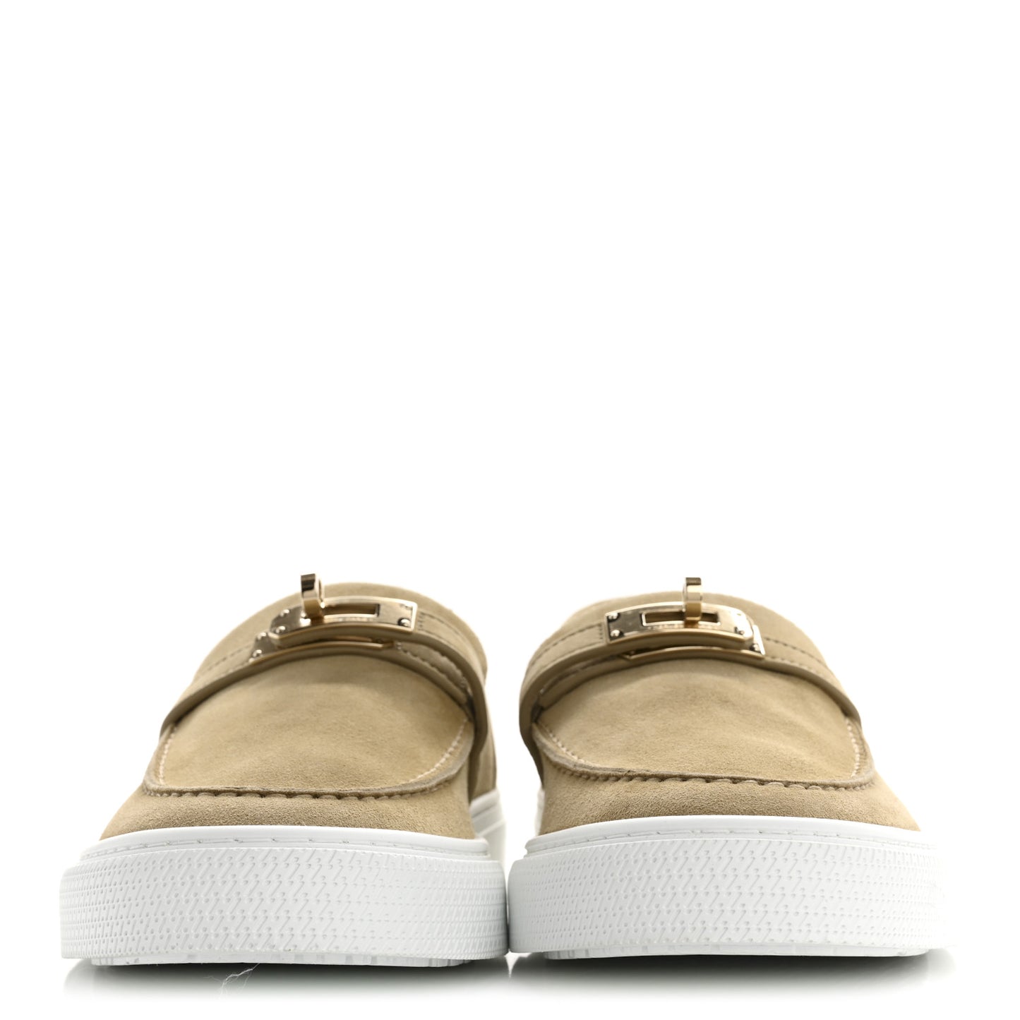 Suede Goatskin Game Slip On Sneakers 38 Beige Lin