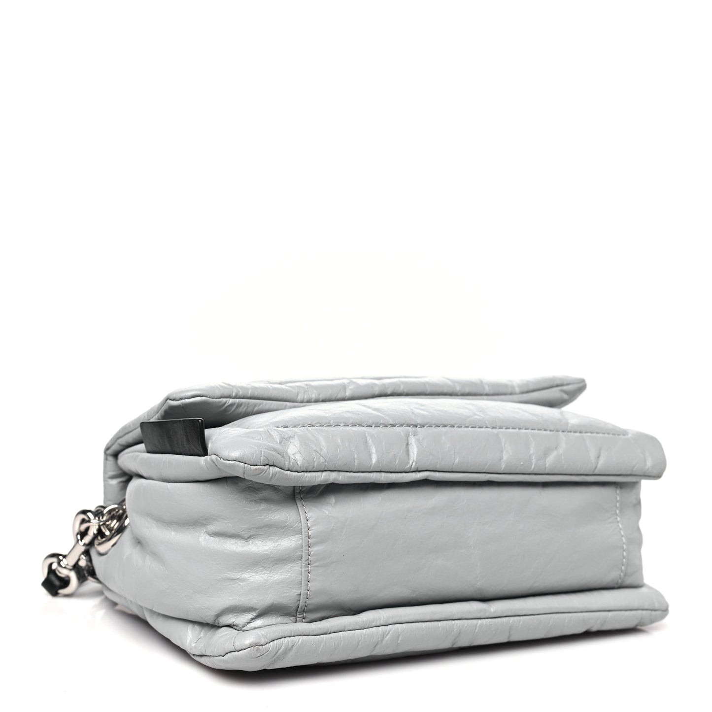 Lambskin The Pillow Bag Light Grey