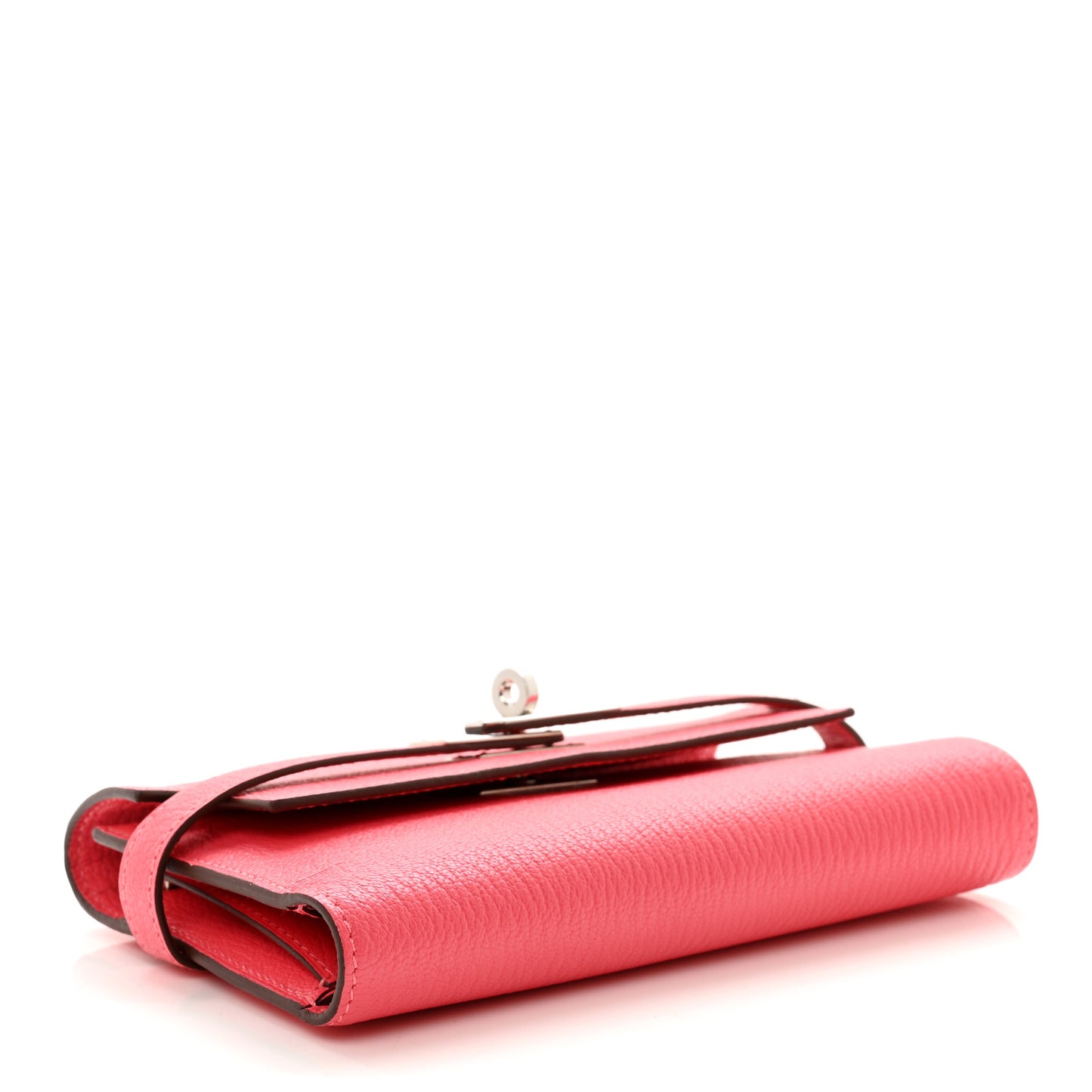 Chevre Mysore Kelly Medium Wallet Rose Lipstick