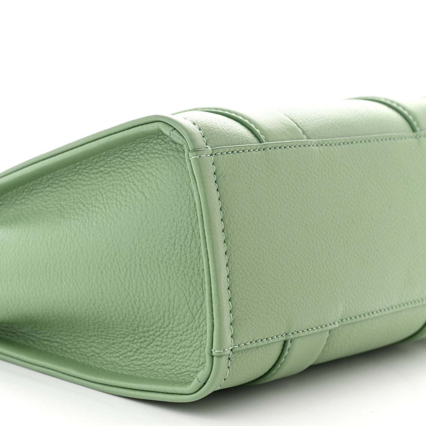 Grained Calfskin Small The Tote Bag Aspen Green