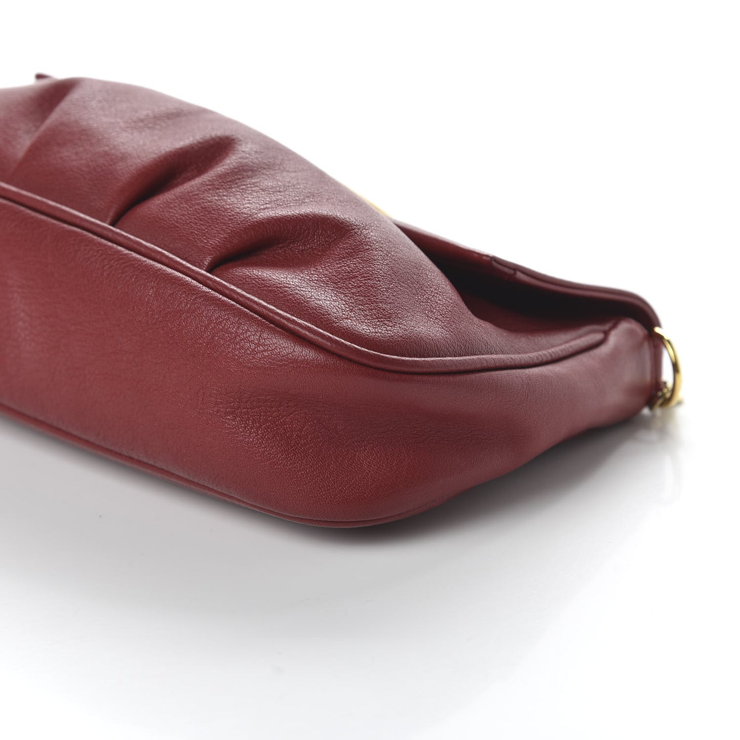 Vitello Flamingo Fendista Pouchette Crossbody Red