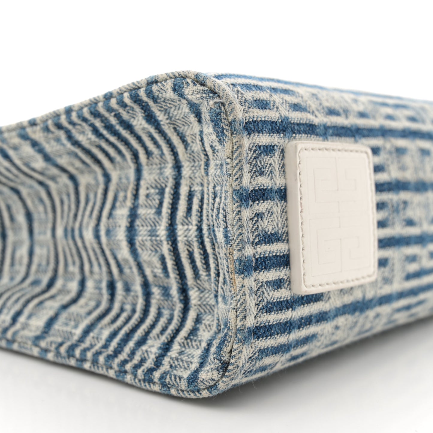 Washed Denim Mini G Shopping Tote Blue