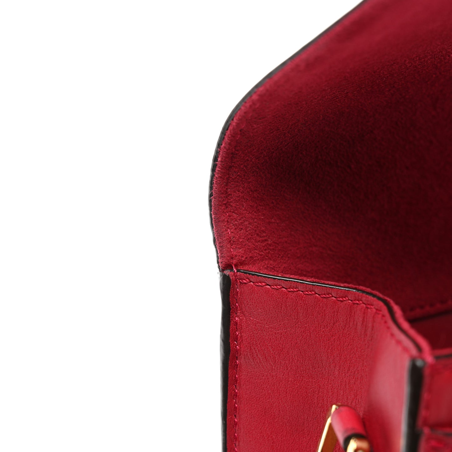 Calfskin Chain Louise MM Red