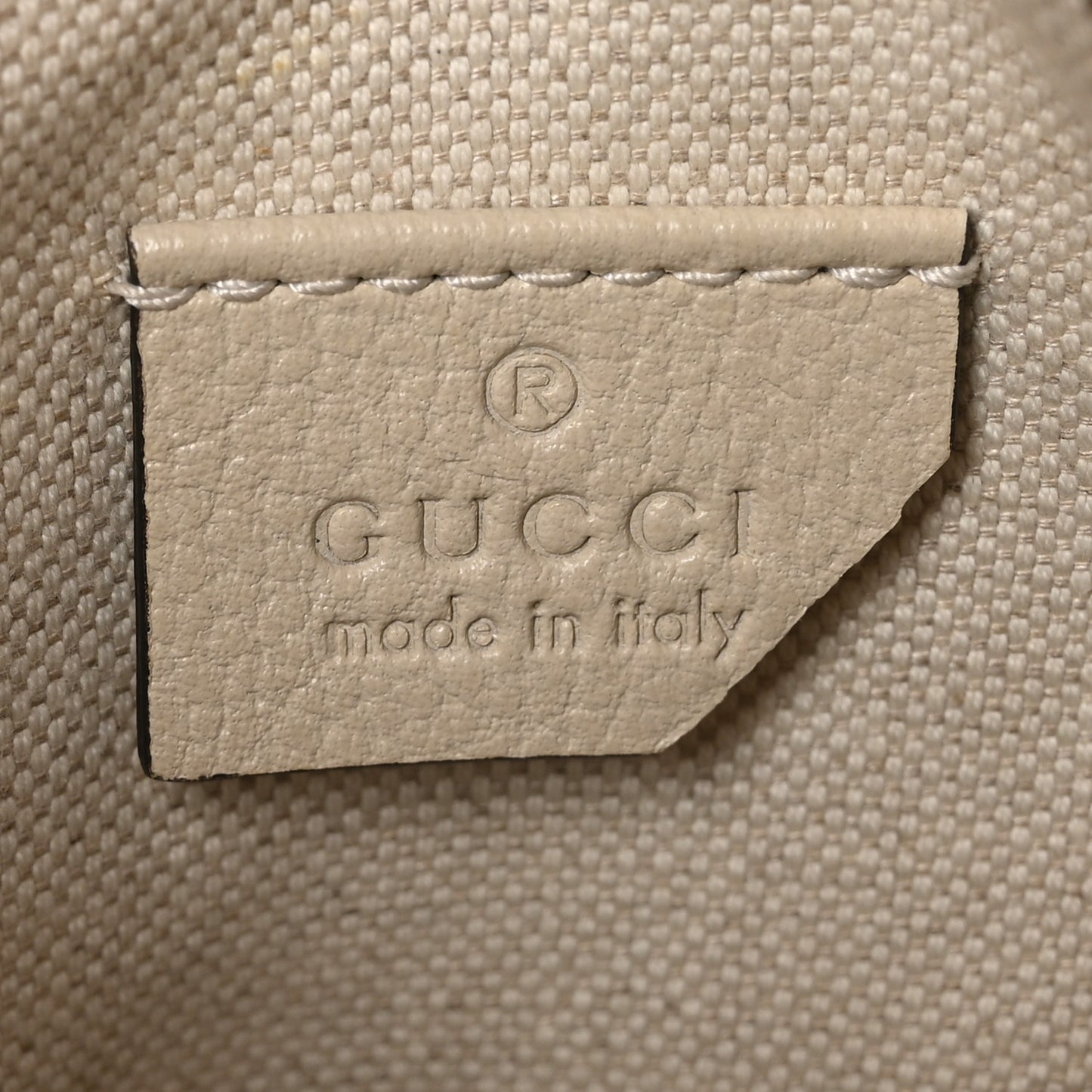 Grained Calfskin Mini Logo Messenger Bag White