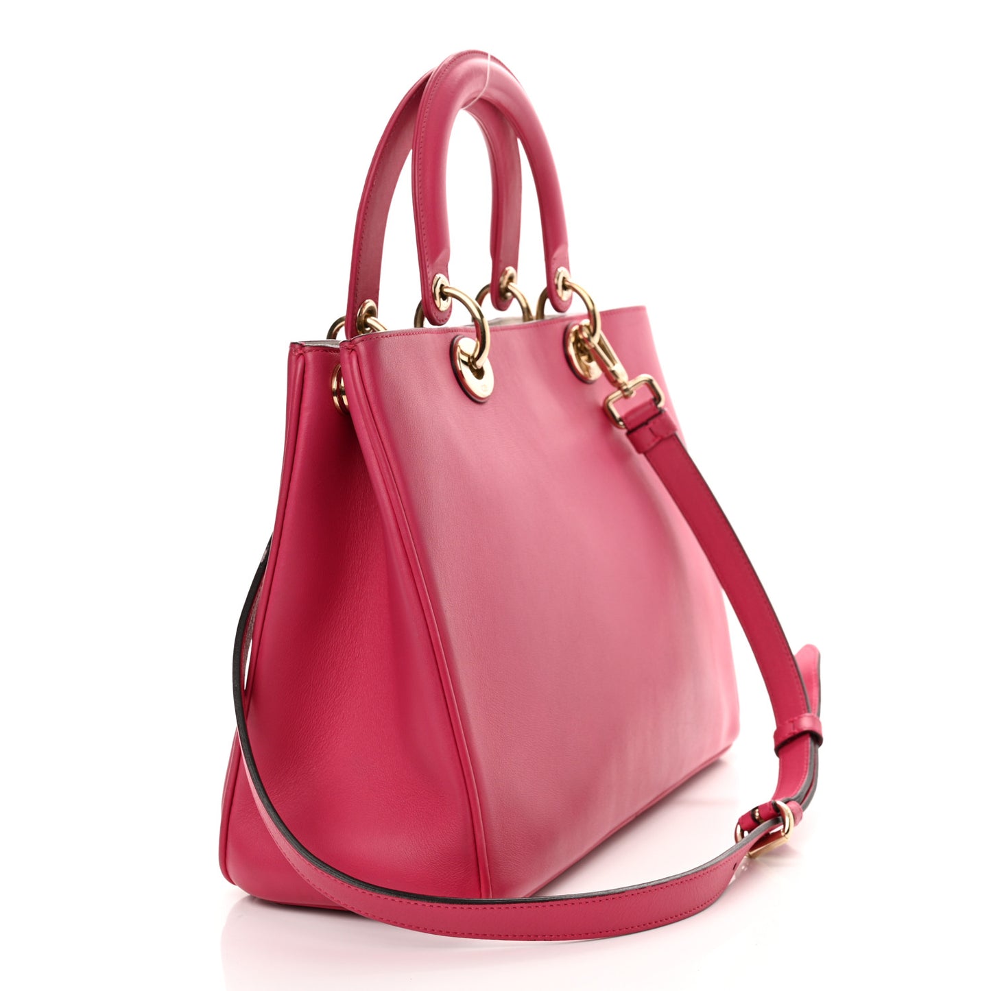 Smooth Calfskin Medium Diorissimo Tote Fuchsia
