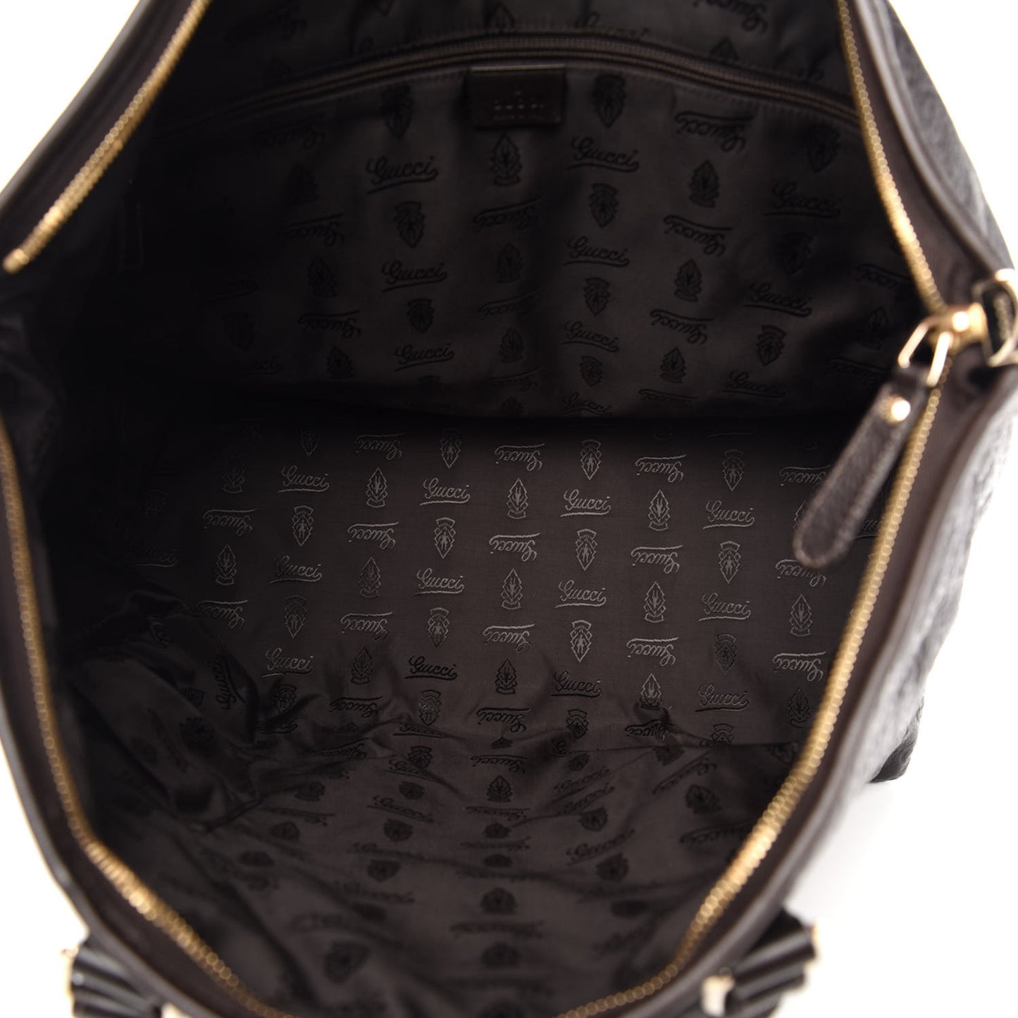 Guccissima Medium Joy Tote Bag Dark Brown