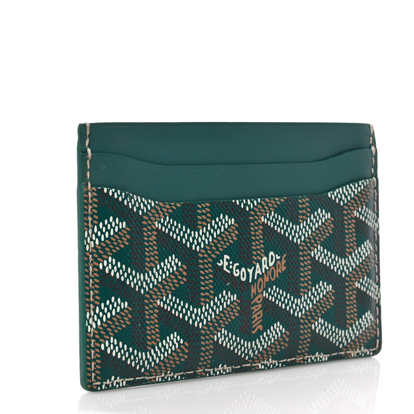 Goyardine Saint Sulpice Card Holder Green