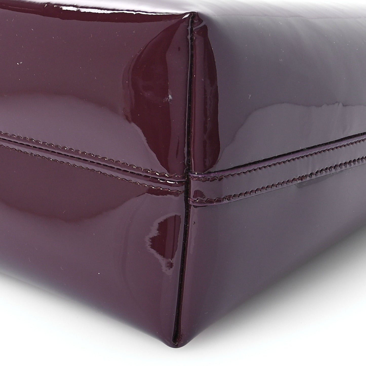 Patent Calfskin Rendez-Vous Hobo Dark Red Wine