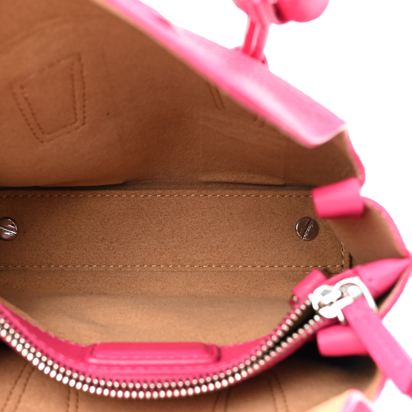 Grained Calfskin X-Mini Milla Tote Beetroot Pink