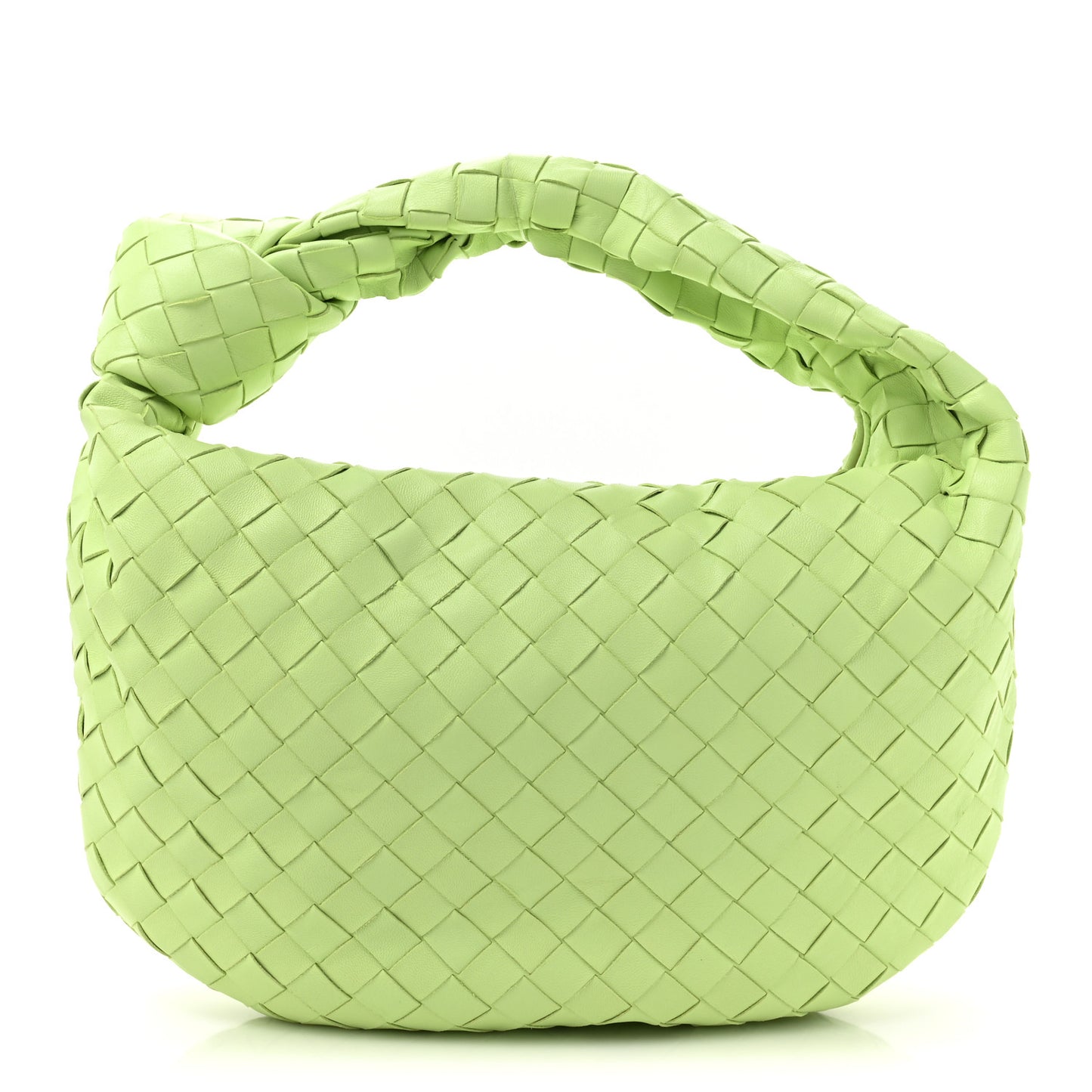 Nappa Intrecciato Teen Jodie Hobo Pistachio