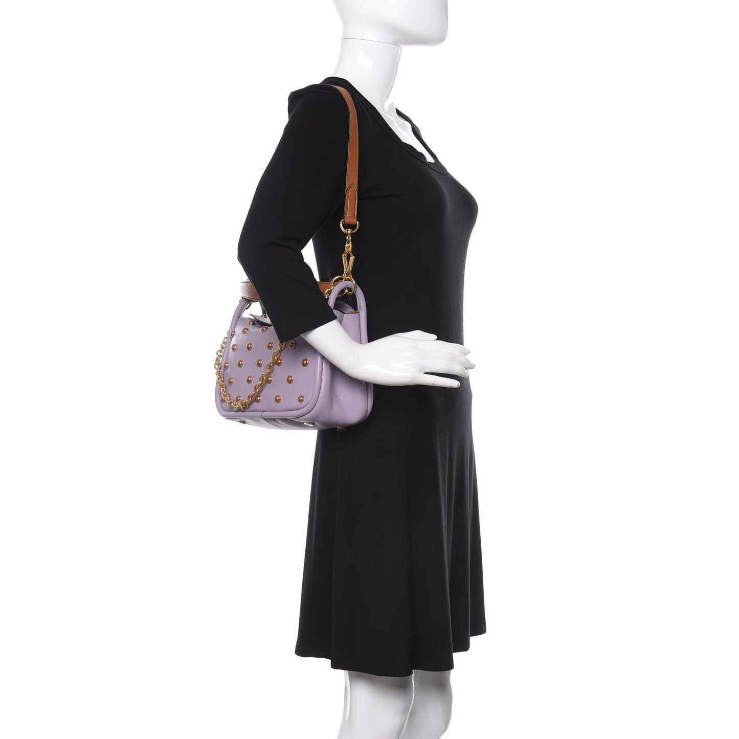 Nappa Studded Leighton Purple