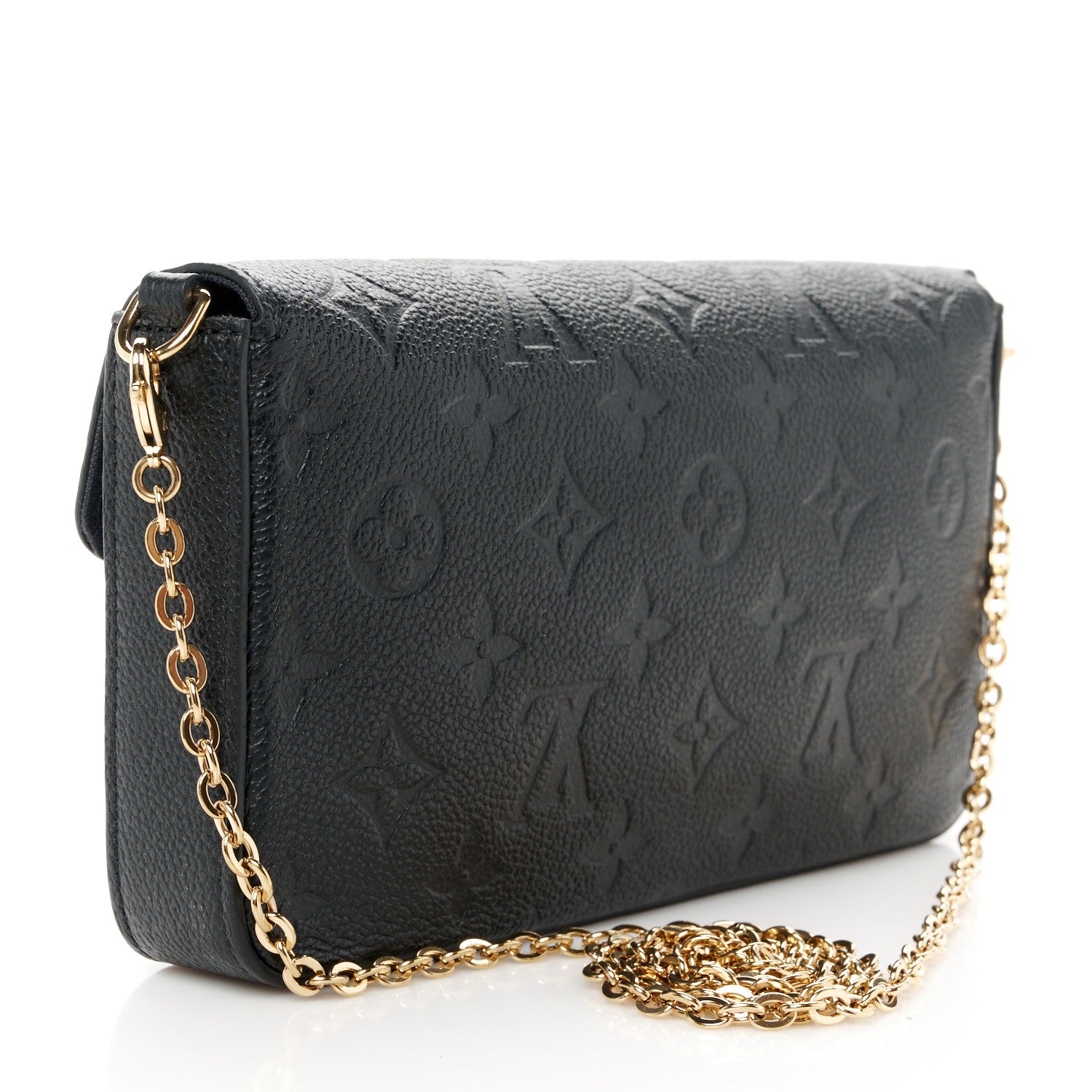 Louis Vuitton Empreinte Pochette Felicie Chain Wallet Black 4 of 15